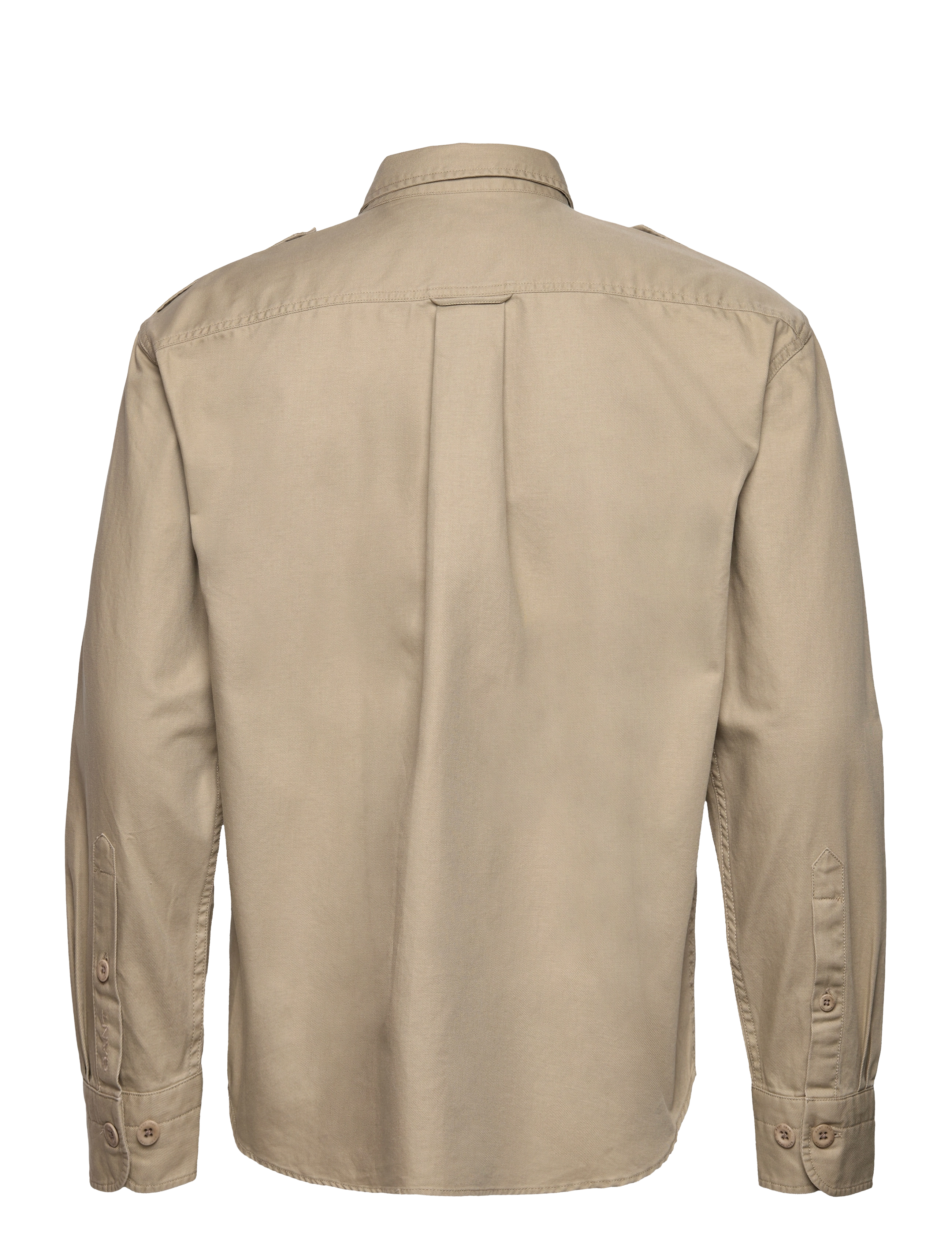 GANT - REL SOLID TWILL SHIRT - concrete beige - 1