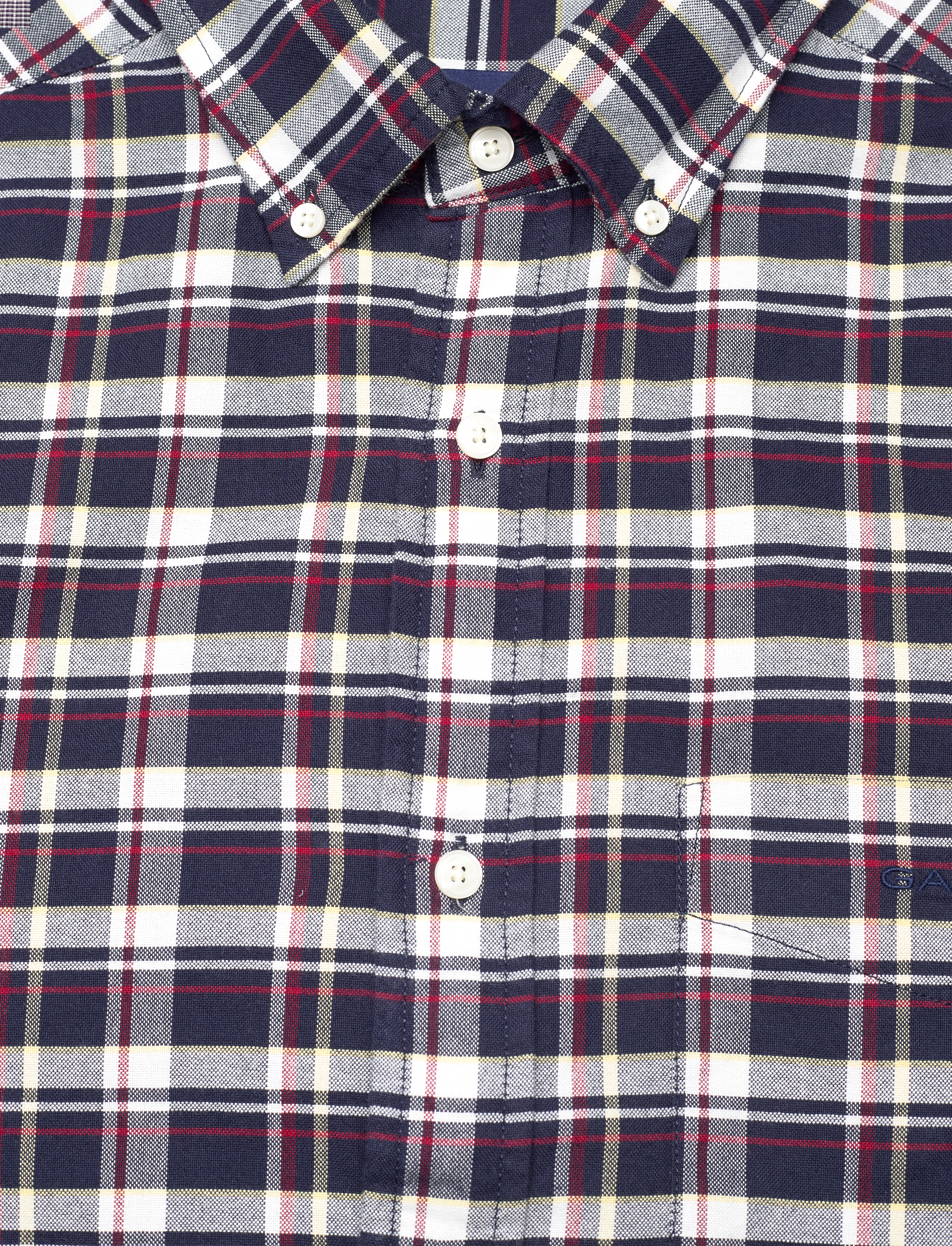GANT - REG OXFORD CHECK SHIRT - evening blue - 2