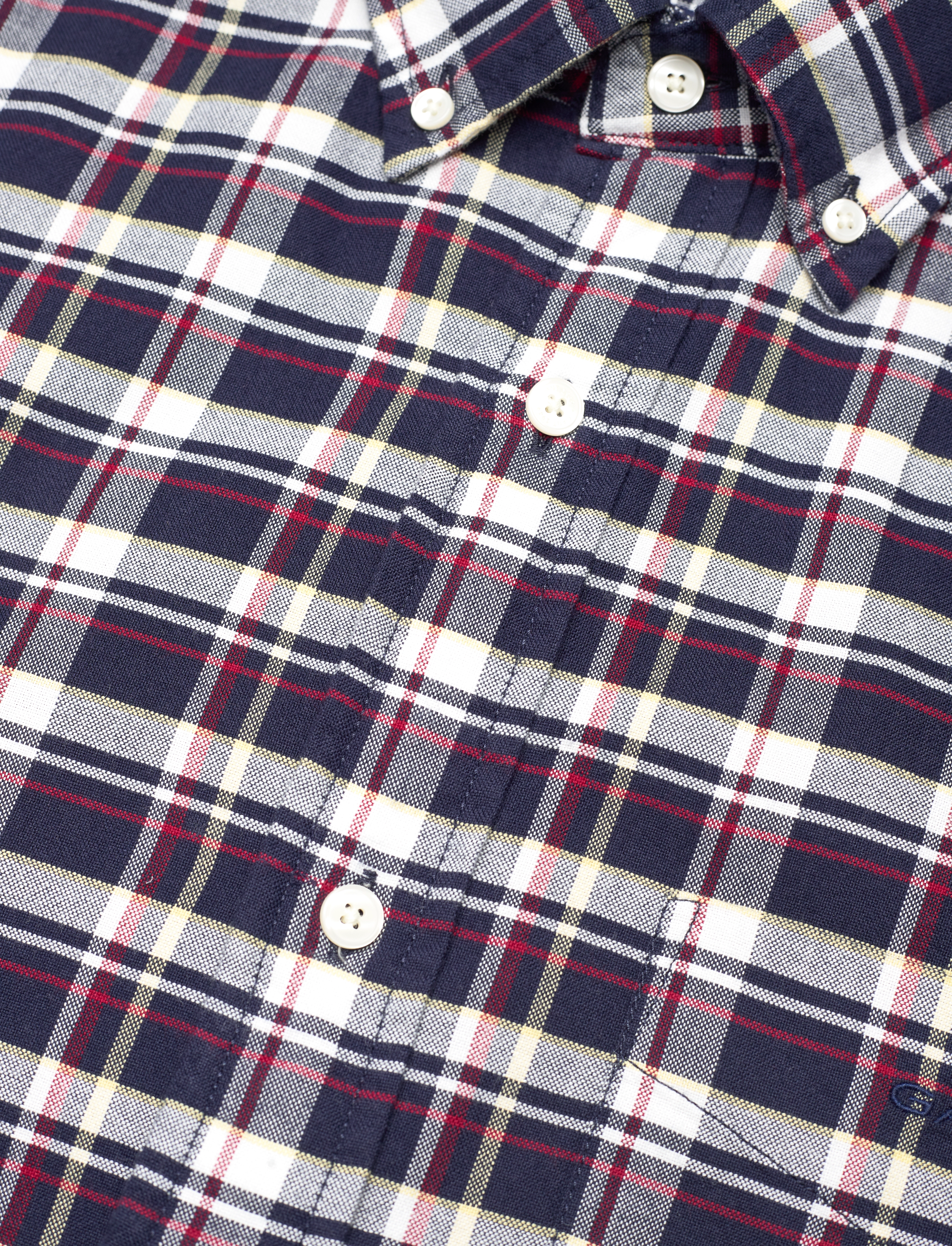 GANT - REG OXFORD CHECK SHIRT - evening blue - 3