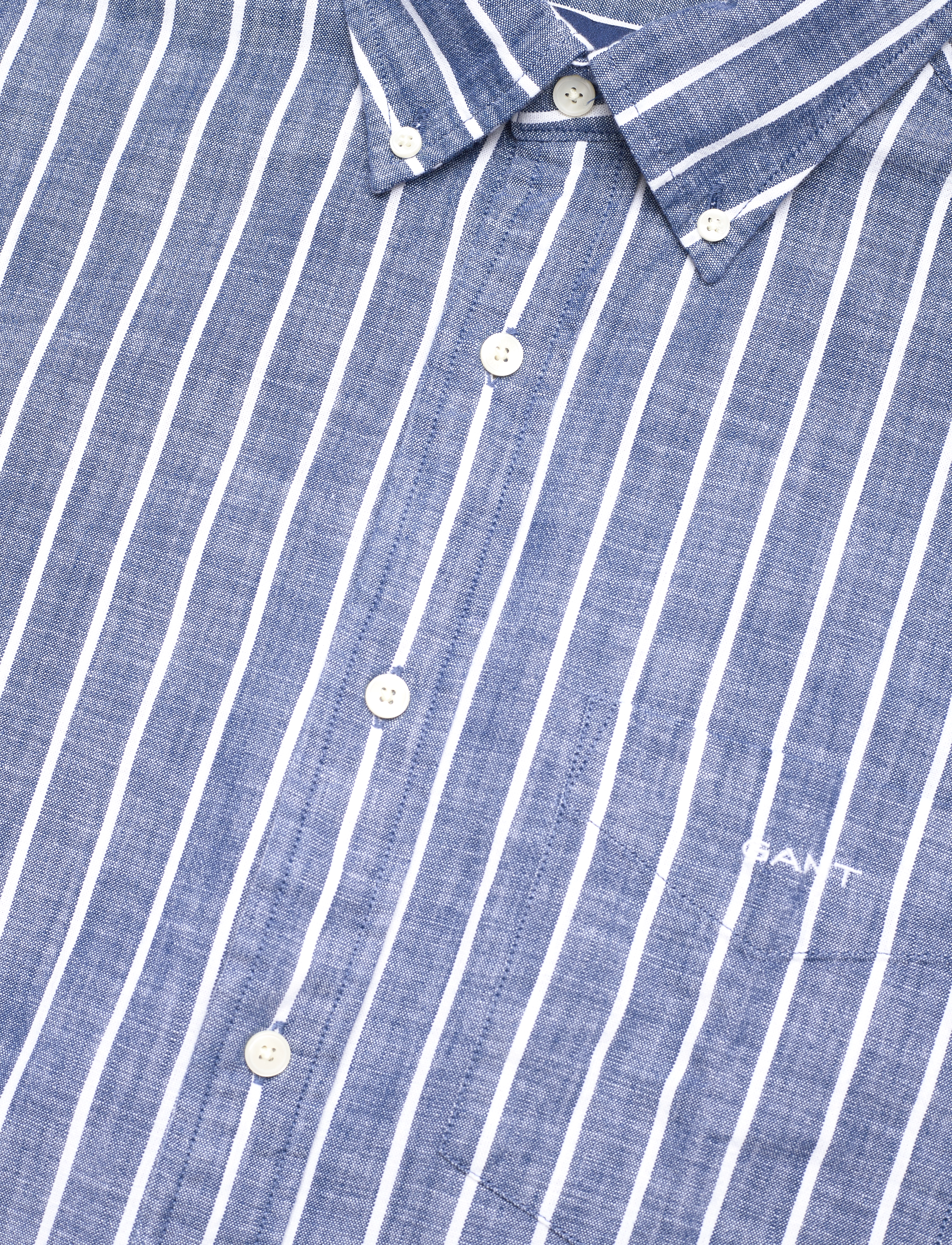 GANT - REG UT CHAMBRAY STRIPE SHIRT - indigo blue - 3