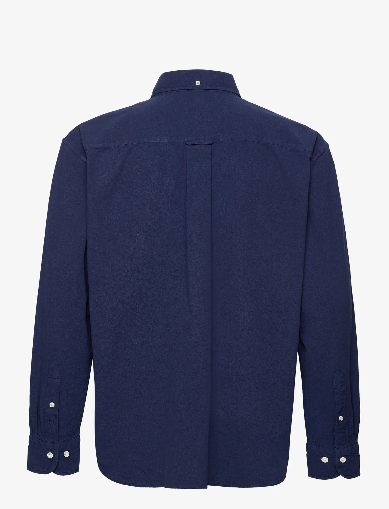 GANT - REL GMNT DYED TEXTURE WEAVE SHIRT - dusk blue - 1