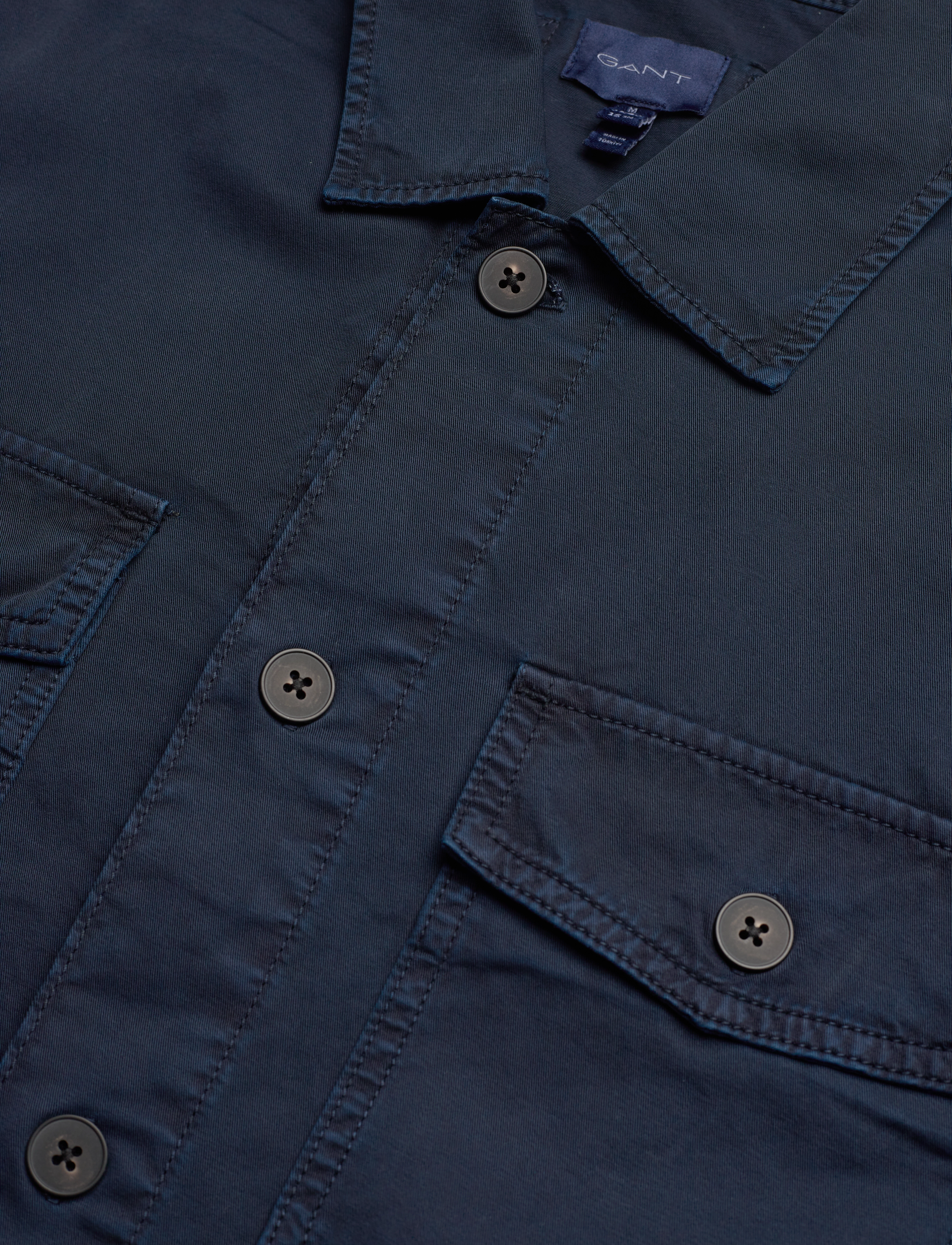 GANT - GMNT DYED TWILL OVERSHIRT - marine - 2