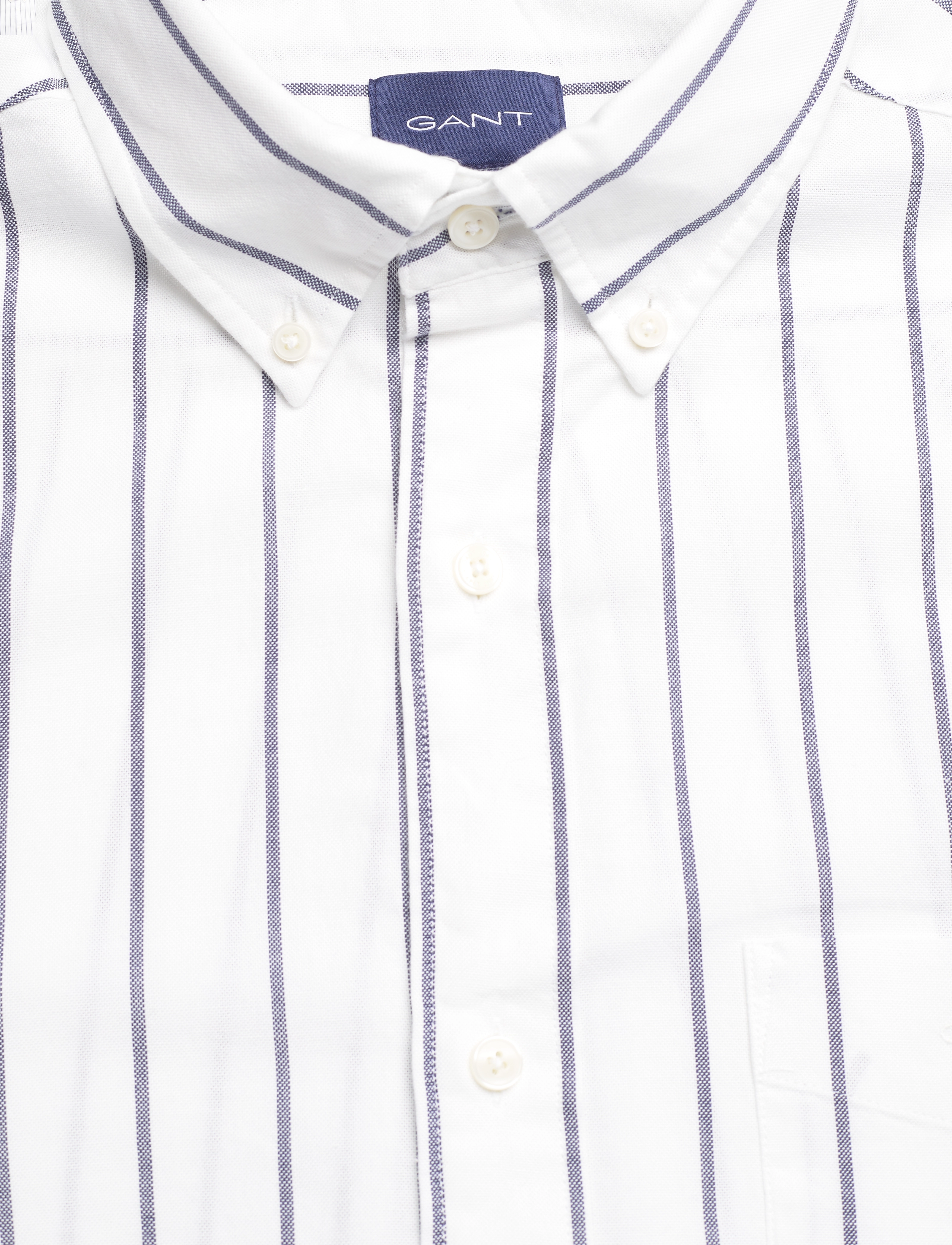GANT - REG OXFORD STRIPE SHIRT - eggshell - 2