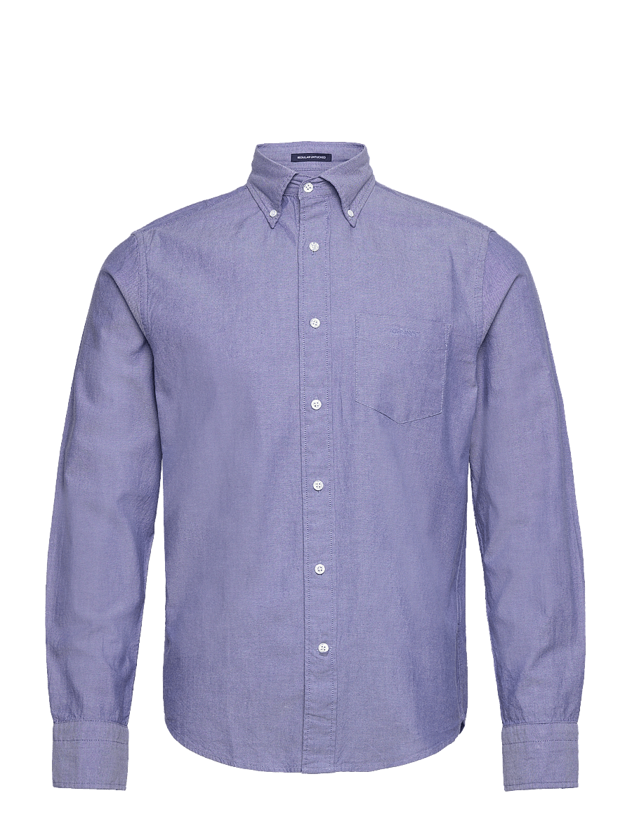 Gant - REG UT ARCHIVE OXFORD SHIRT - freizeithemden - college blue - 0