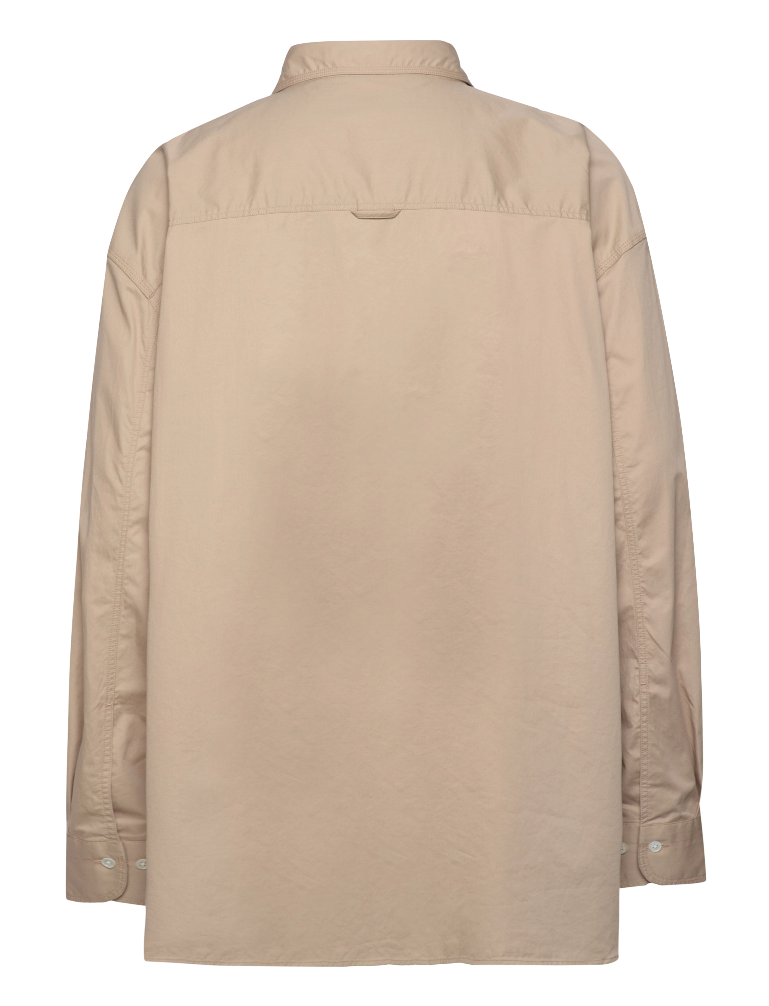 Gant - OS SOLID POPLIN SHIRT - tavalised t-särgid - concrete beige - 2
