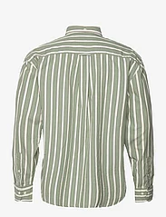 GANT - REL DREAMY OXFORD STRIPE SHIRT - oxford shirts - kalamata green - 1