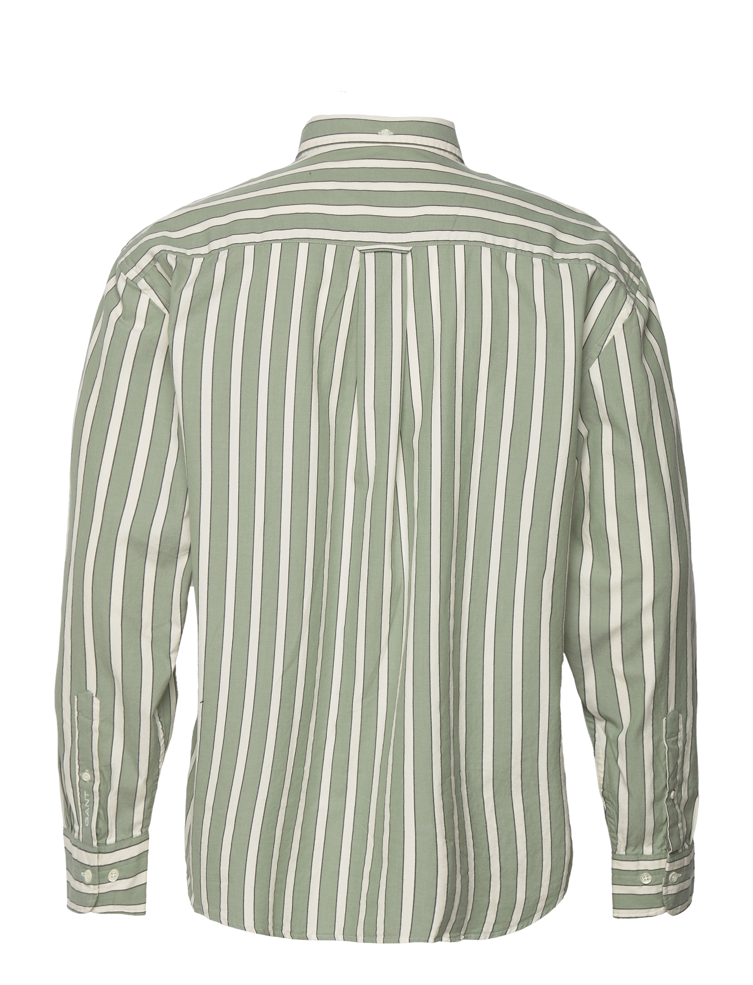 GANT - REL DREAMY OXFORD STRIPE SHIRT - kalamata green - 1