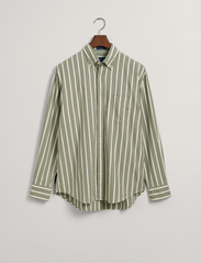 GANT - REL DREAMY OXFORD STRIPE SHIRT - oksfordo marškiniai - kalamata green - 2