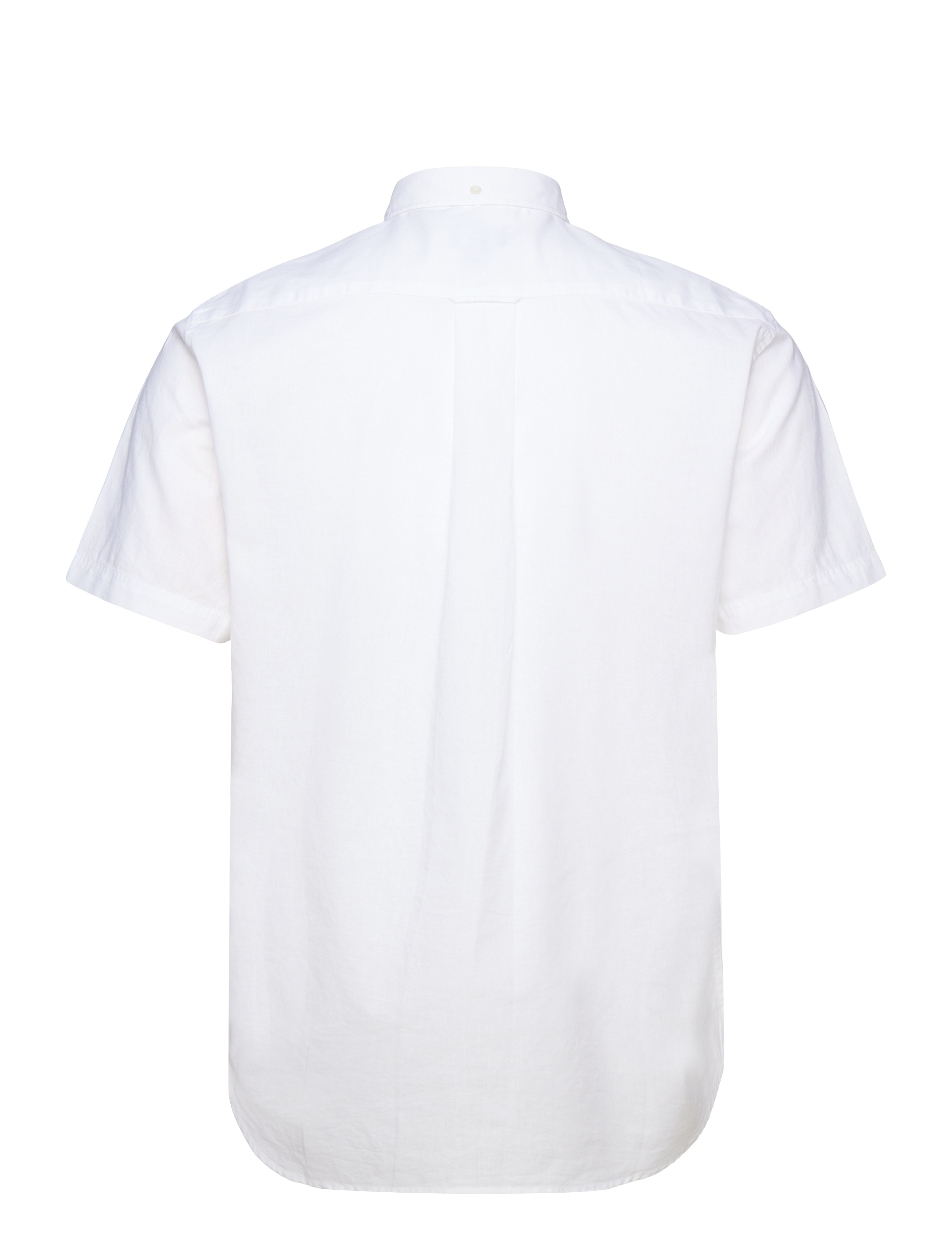 GANT - REG COTTON LINEN SS SHIRT - white - 1