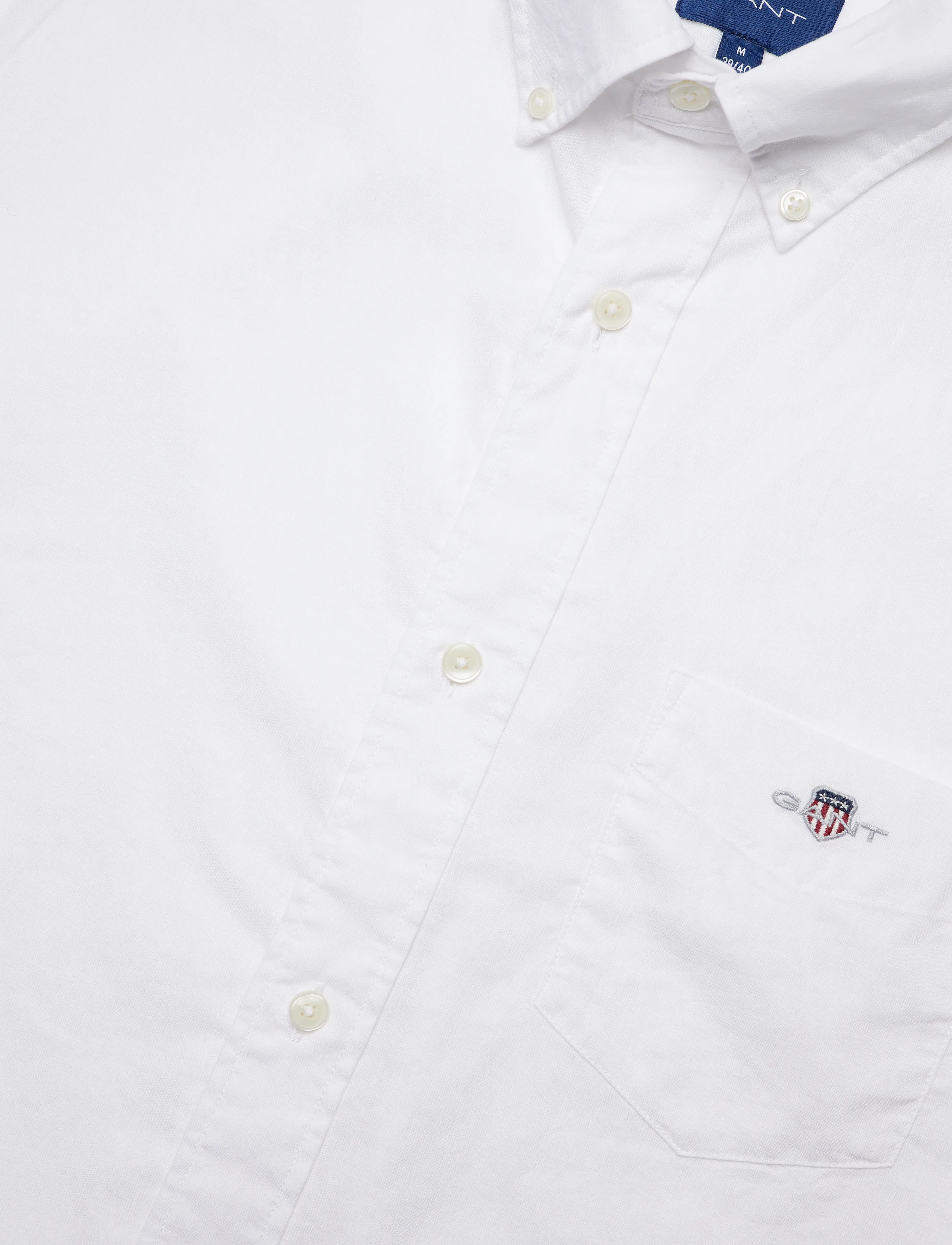 GANT - REG COTTON LINEN SS SHIRT - white - 2