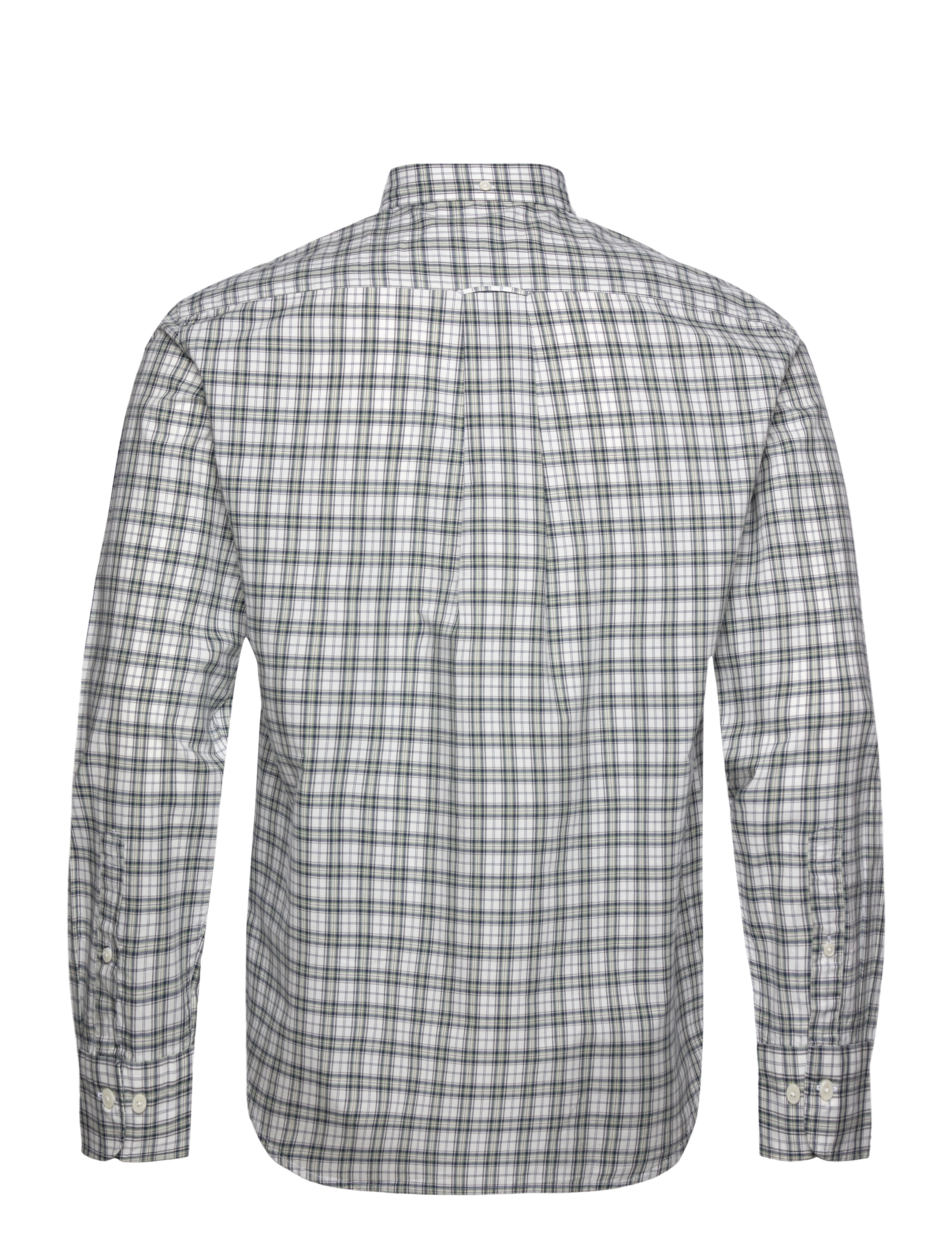 GANT - REG POPLIN MICRO CHECK SHIRT - basil green - 1