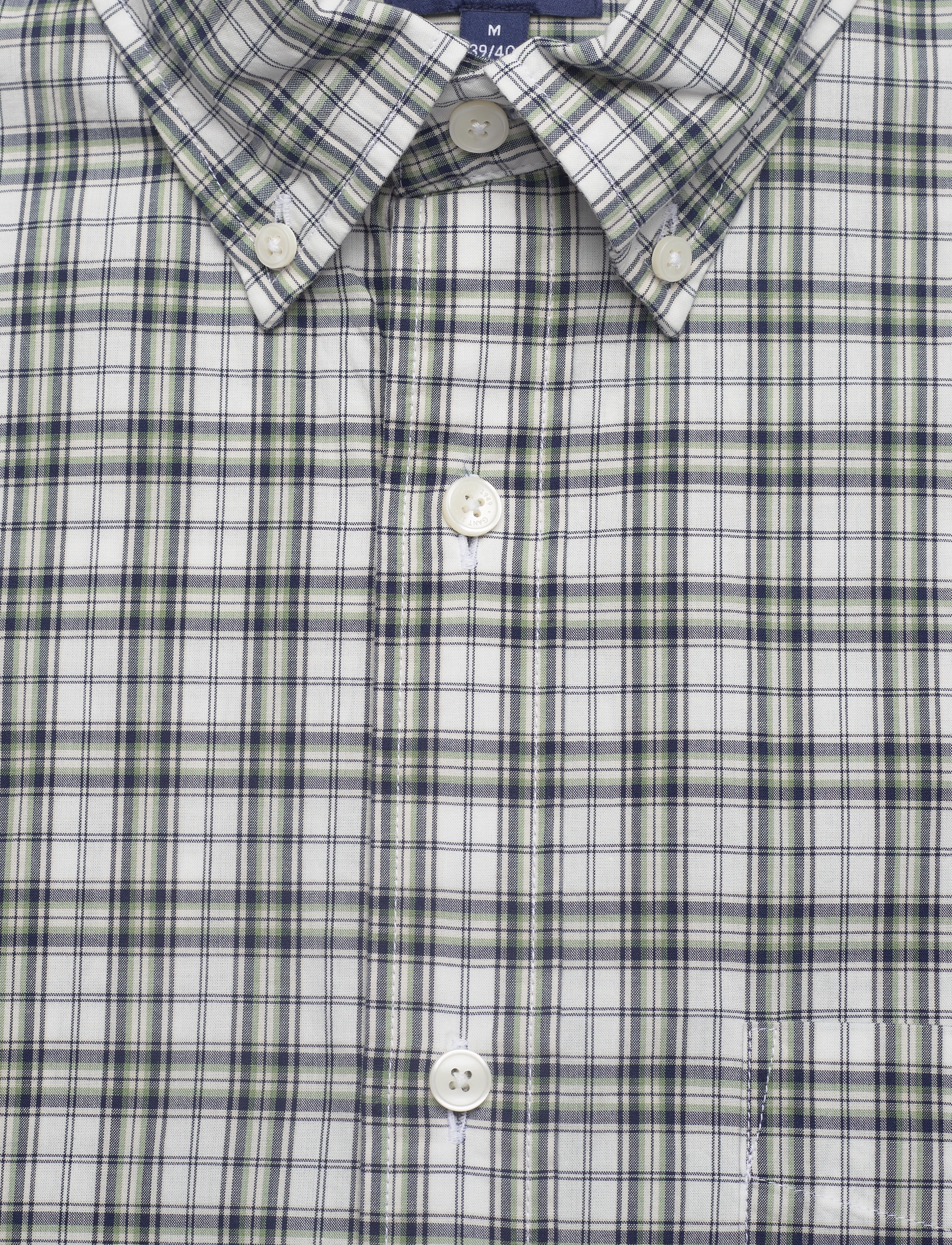 GANT - REG POPLIN MICRO CHECK SHIRT - basil green - 3