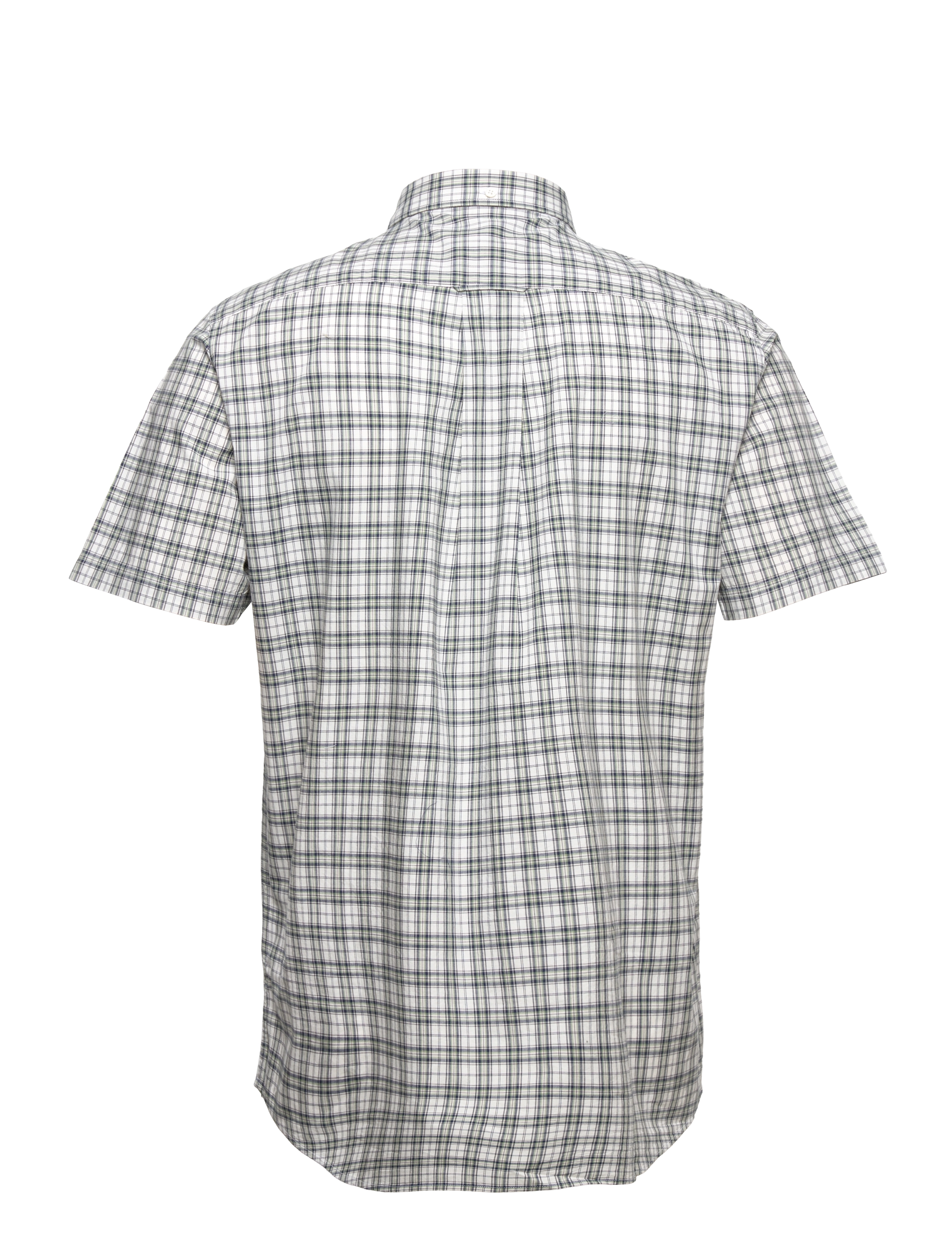 GANT - REG POPLIN MICRO CHECK SS SHIRT - basil green - 1