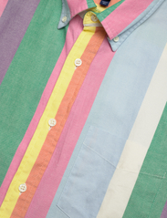 GANT - REL MULTISTRIPE OXFORD SS SHIRT - oksfordo marškiniai - perky pink - 3
