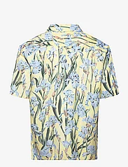 GANT - REL IRIS LINEN LYOCELL SS SHIRT - kortärmade t-shirts - sun yellow - 1