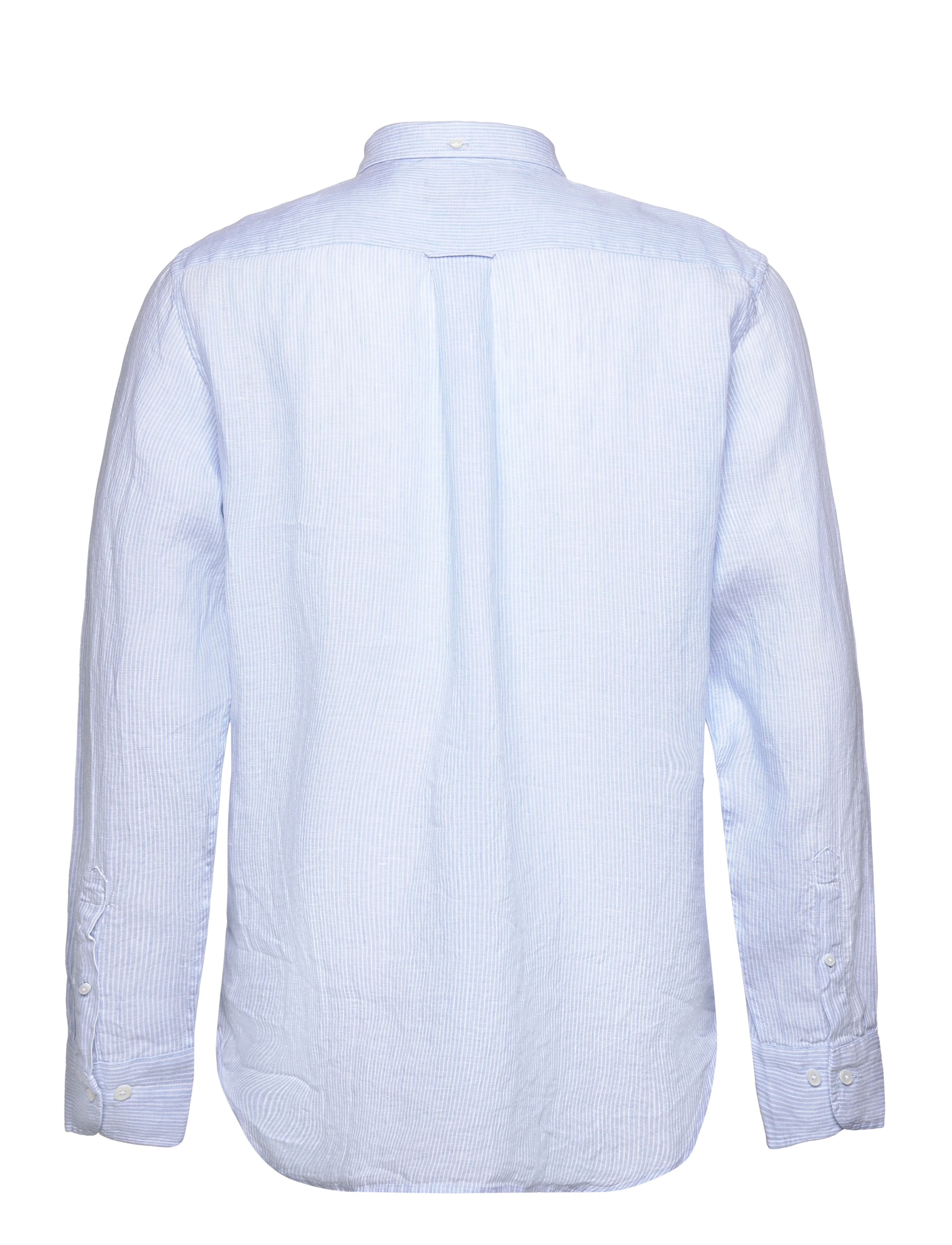 GANT - REG LINEN STRIPE SHIRT - capri blue - 1
