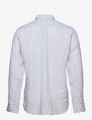 GANT - REG LINEN STRIPE SHIRT - linen shirts - white - 1