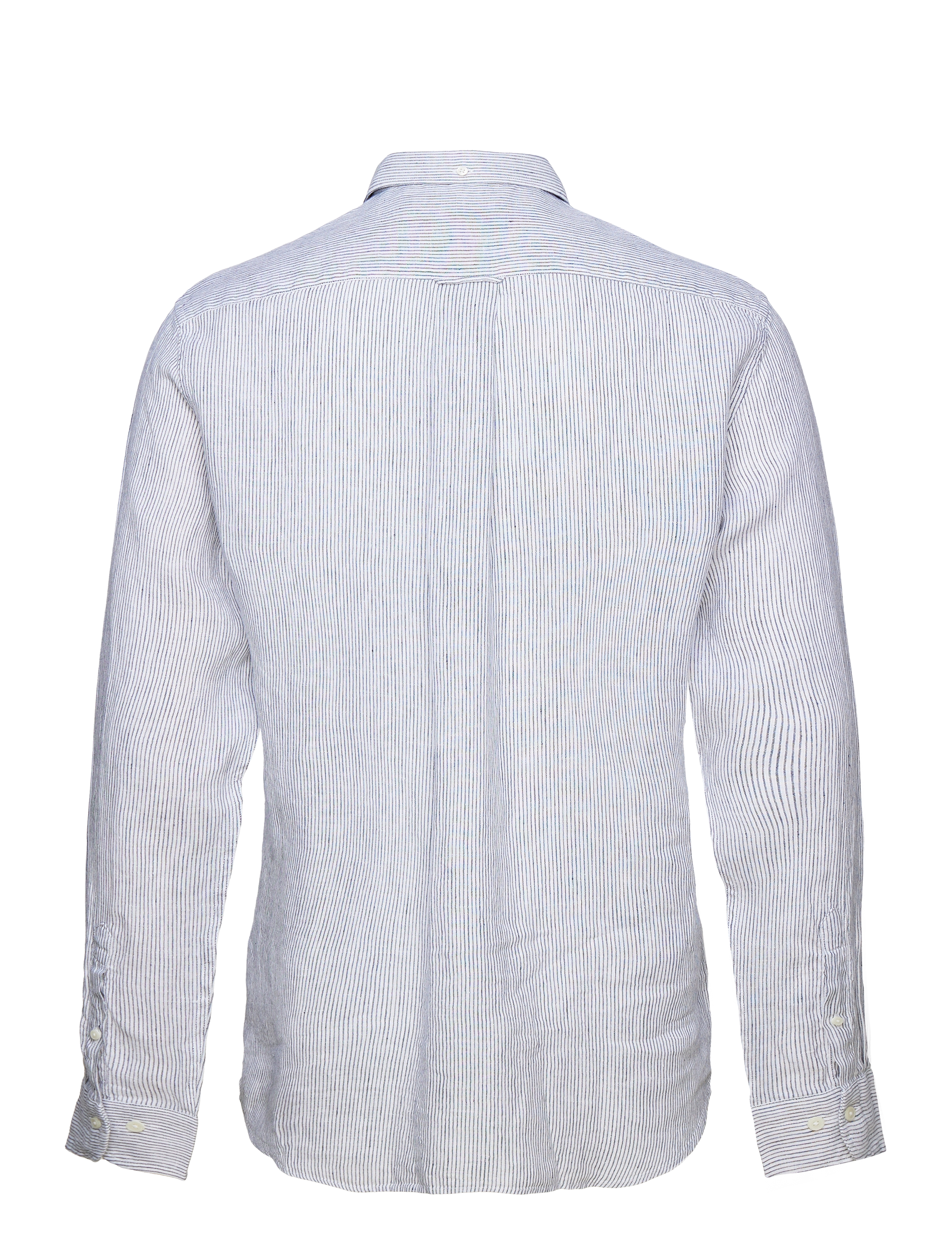 GANT - REG LINEN STRIPE SHIRT - white - 1