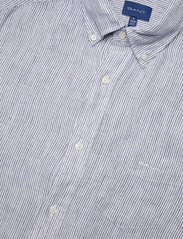 GANT - REG LINEN STRIPE SHIRT - linen shirts - white - 2