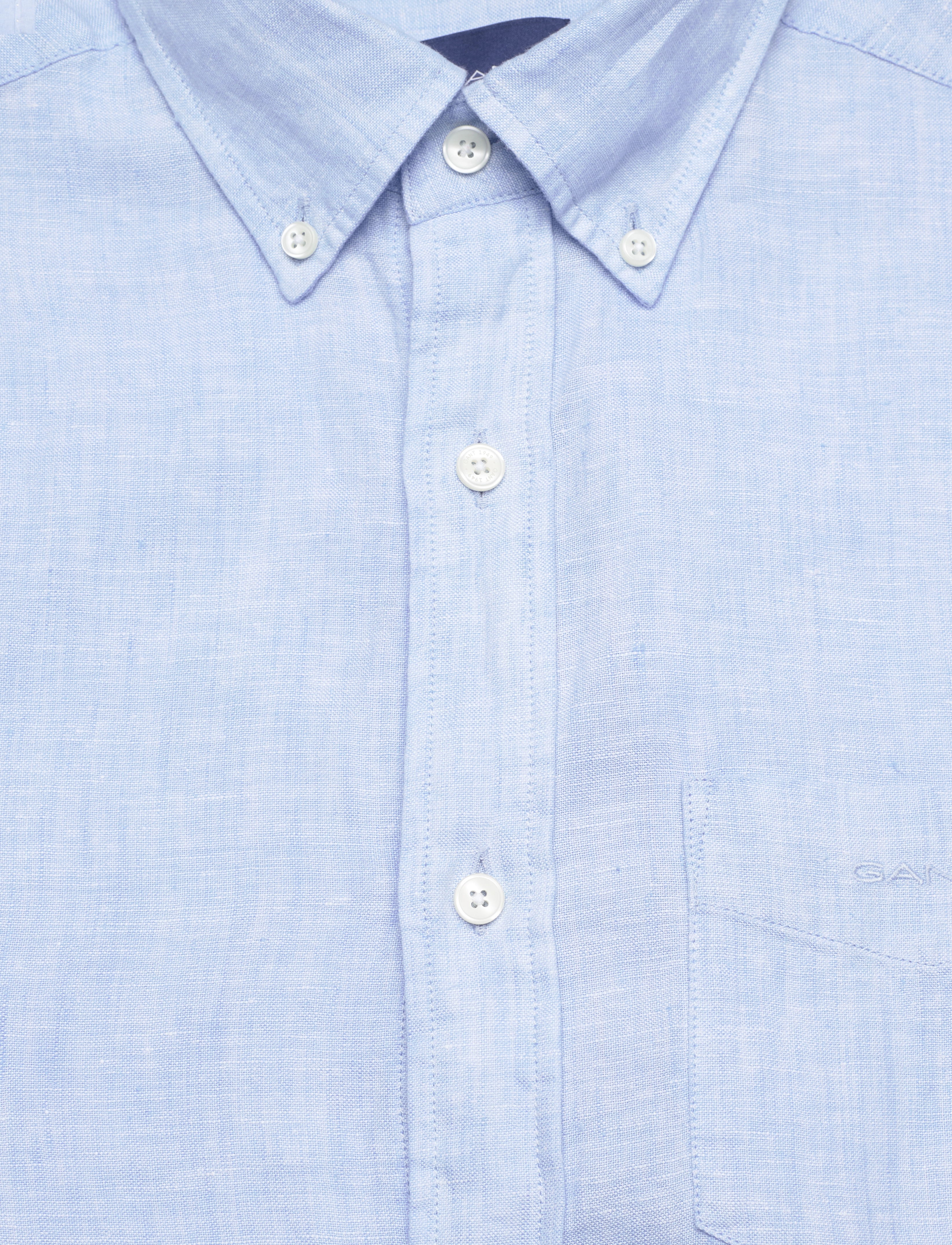 GANT - REG LINEN SHIRT - capri blue - 2