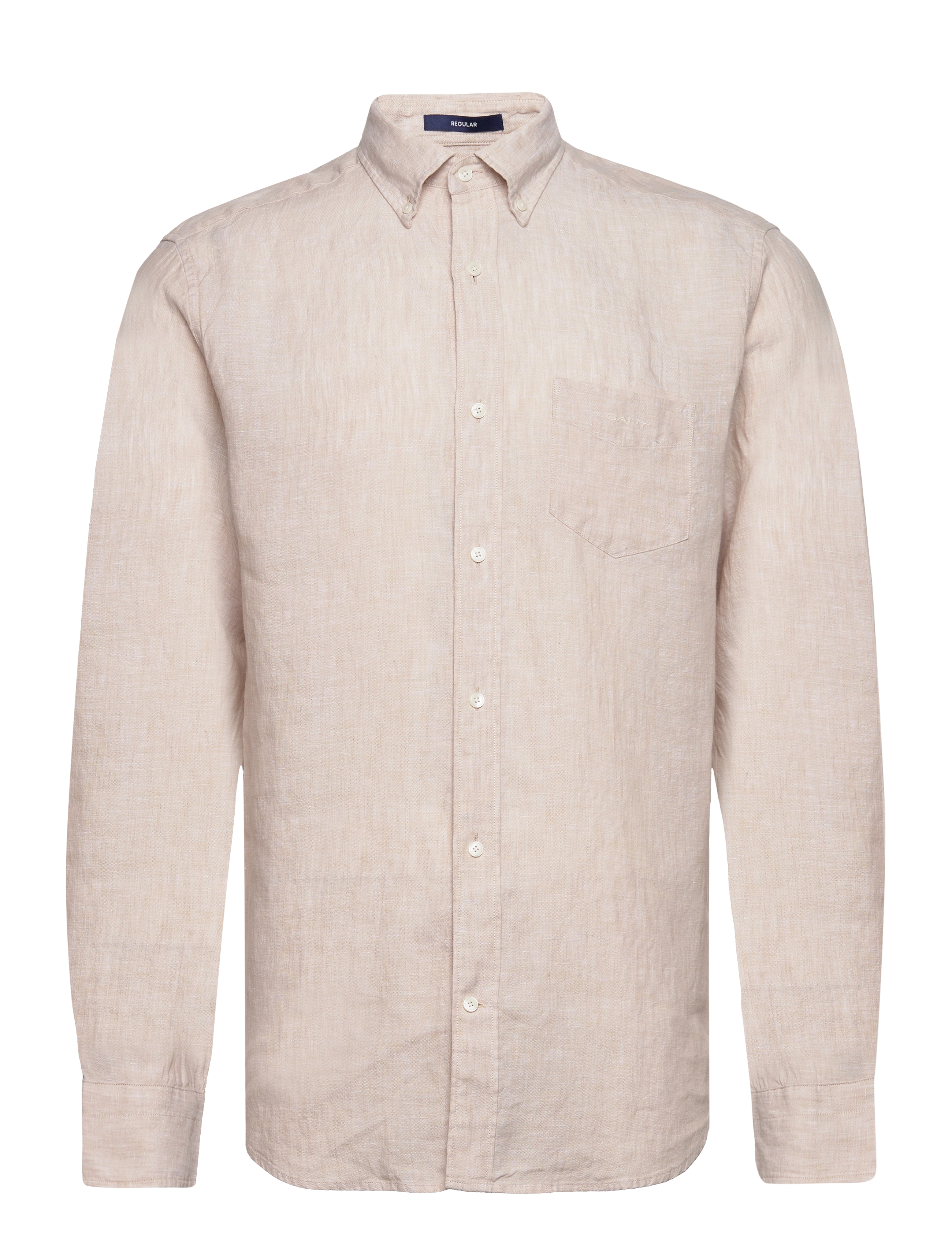 GANT - REG LINEN SHIRT - dry sand - 1
