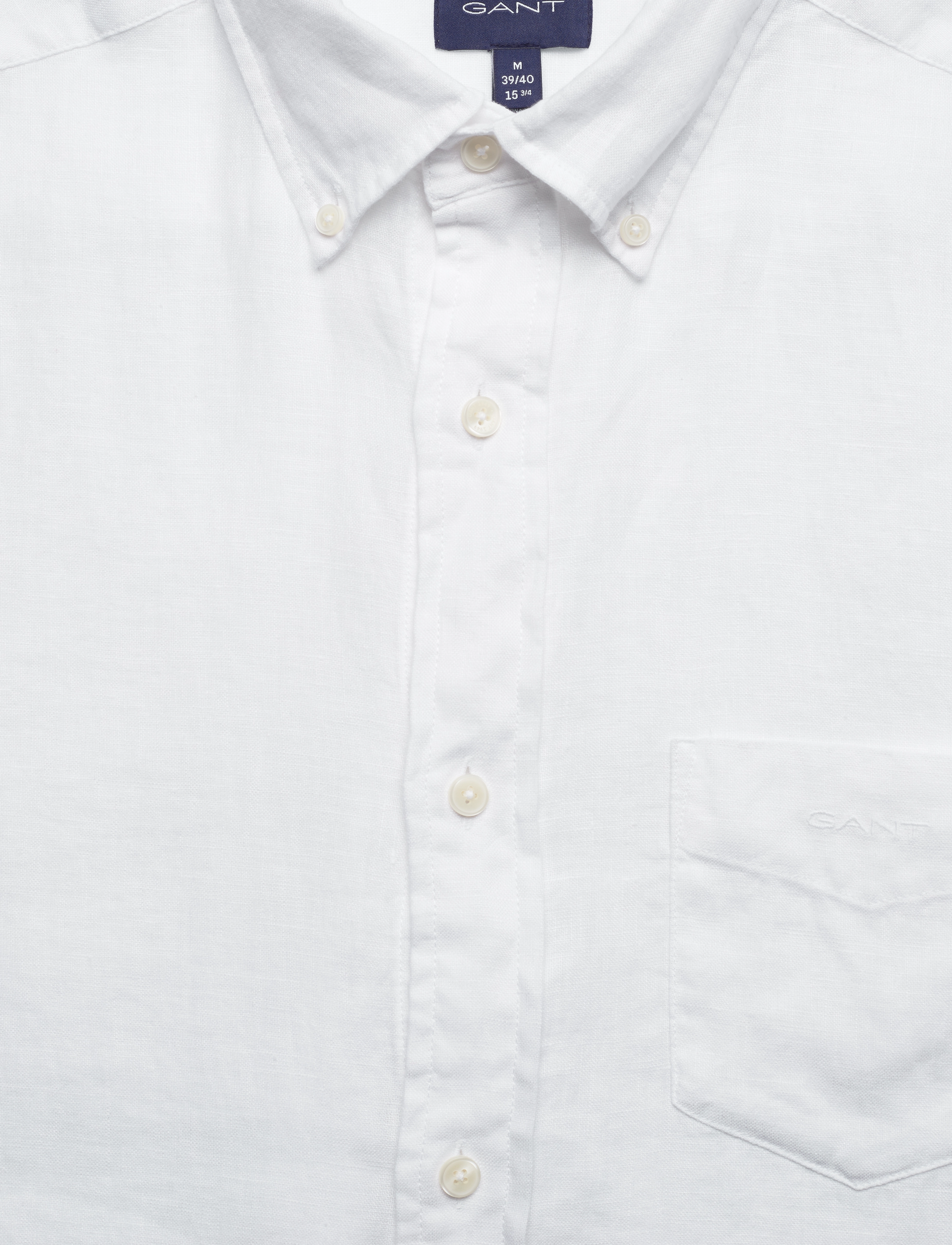 GANT - REG LINEN SHIRT - white - 2