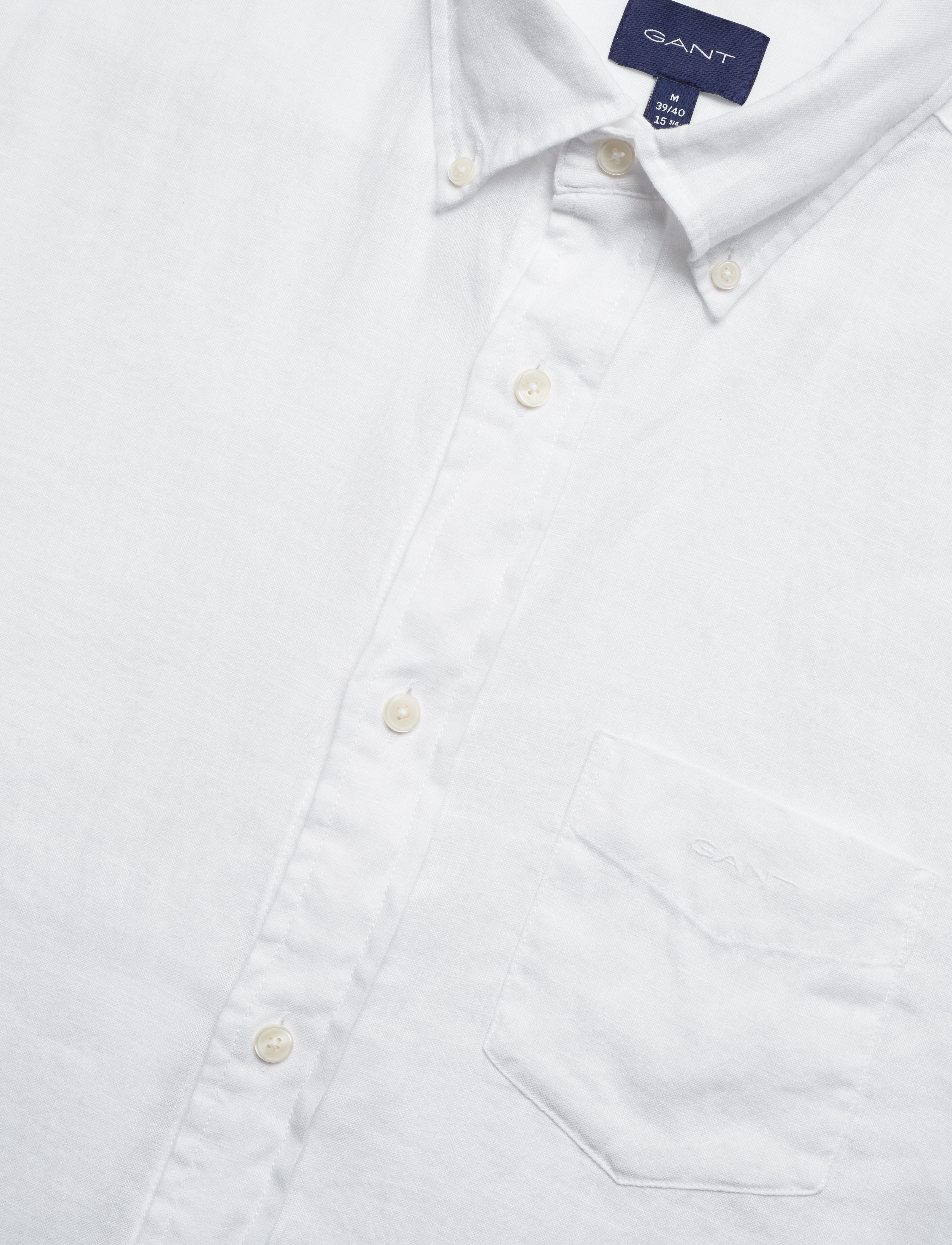 GANT - REG LINEN SHIRT - white - 3