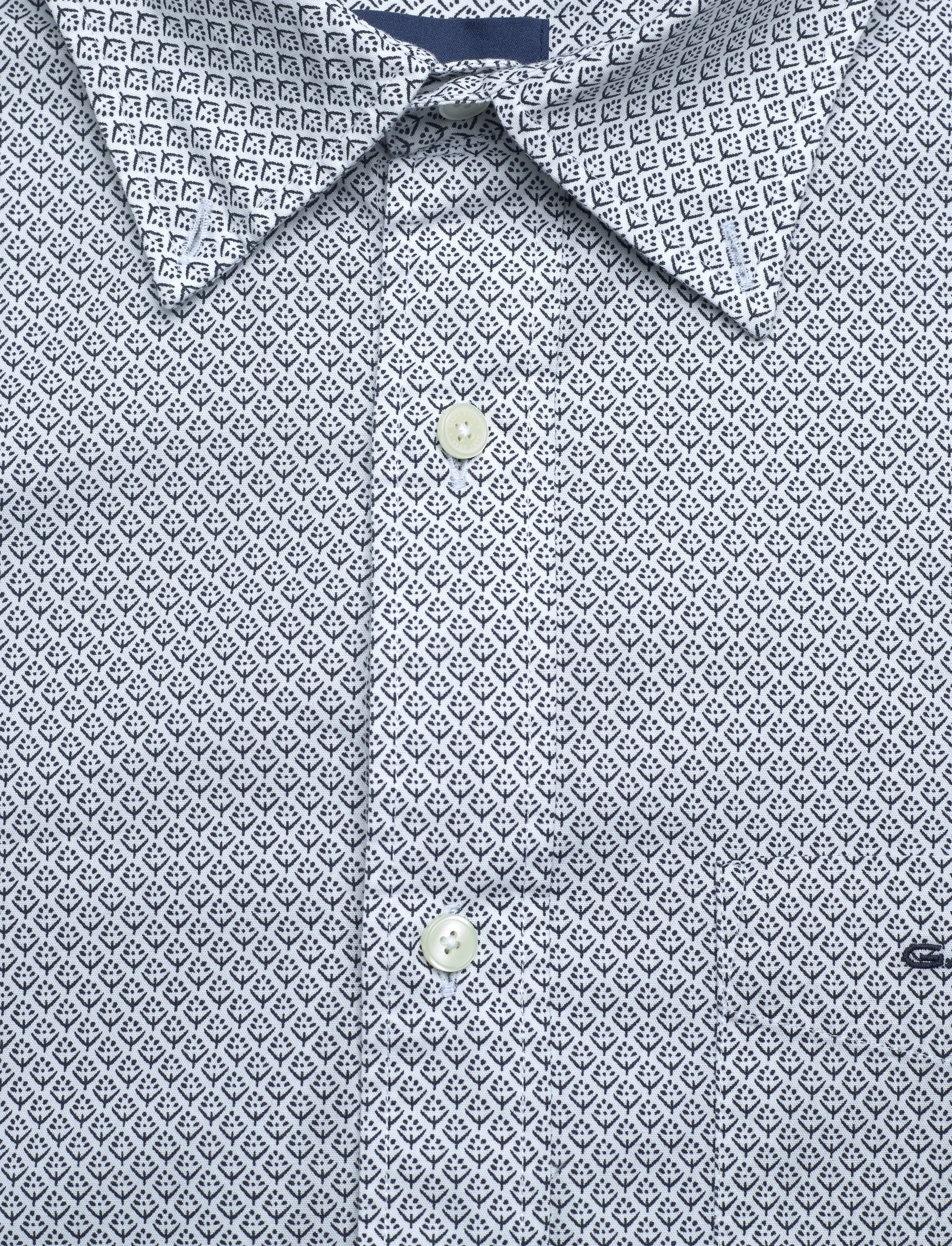 GANT - REG MICRO PRINT SHIRT - evening blue - 2