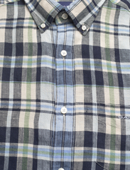 GANT - REG LINEN MADRAS SHIRT - checkered shirts - marine - 2
