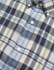 GANT - REG LINEN MADRAS SHIRT - checkered shirts - marine - 3