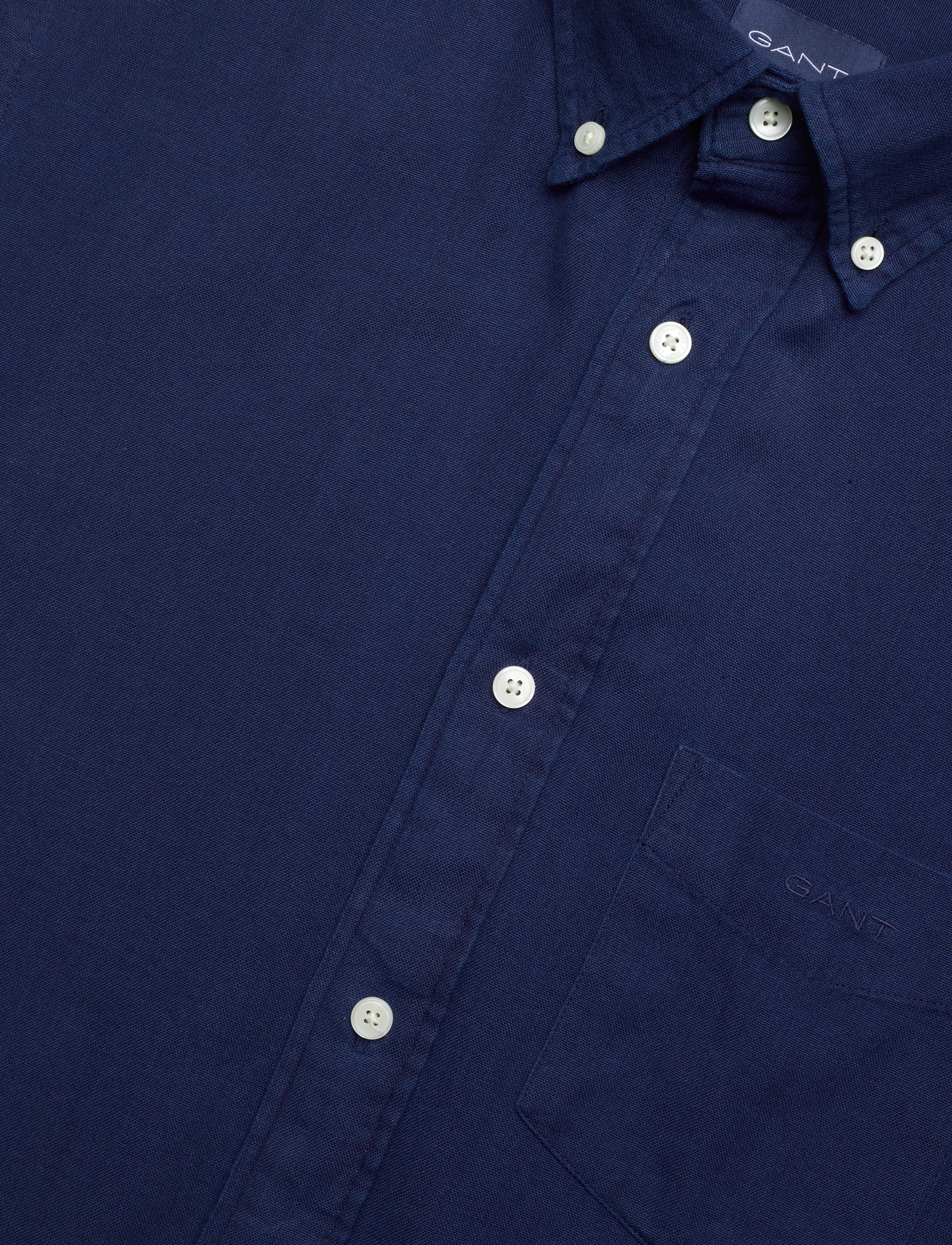 GANT - REG UT INDIGO OXFORD SHIRT - indigo - 3