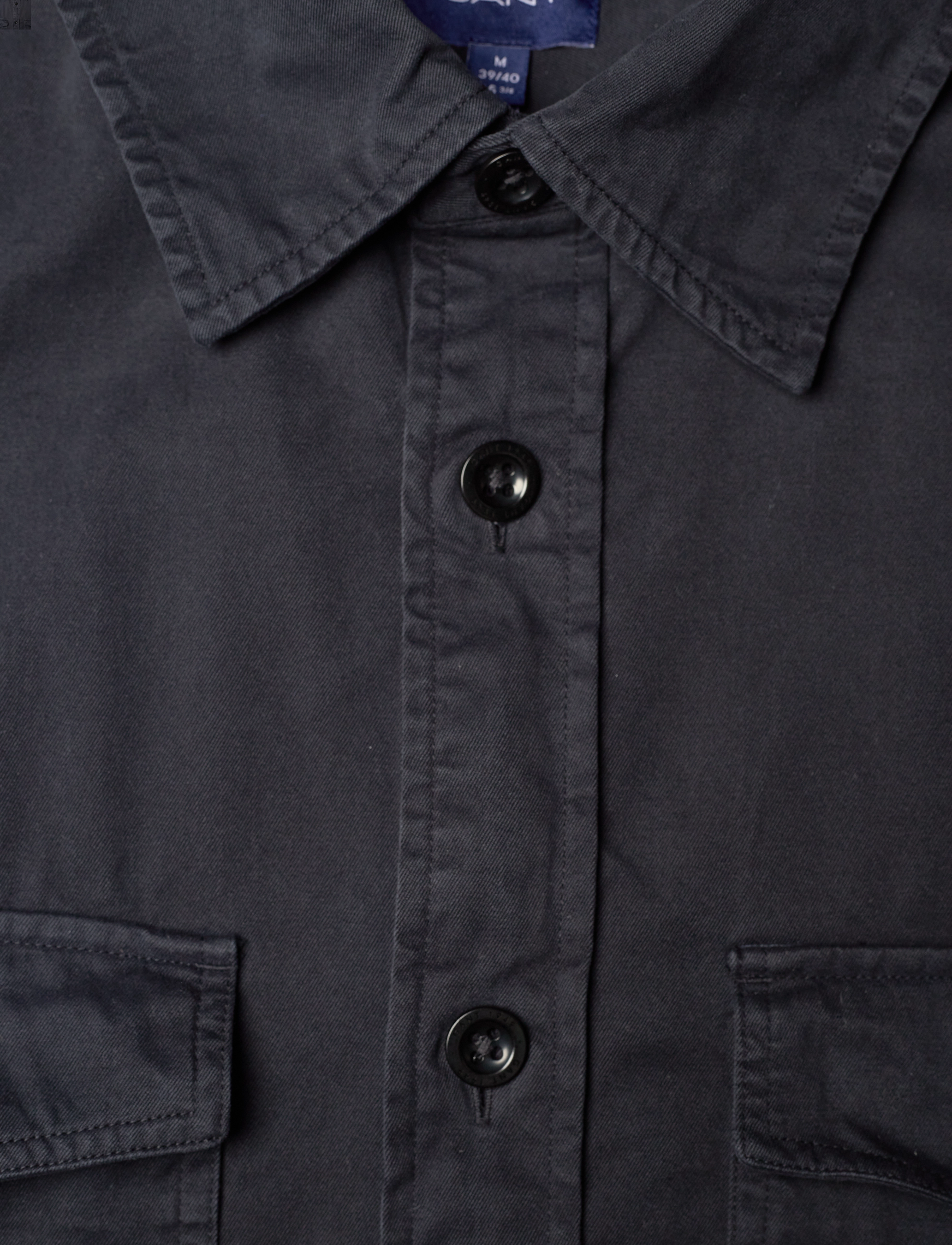 GANT - LIGHT TWILL OVERSHIRT - black - 2