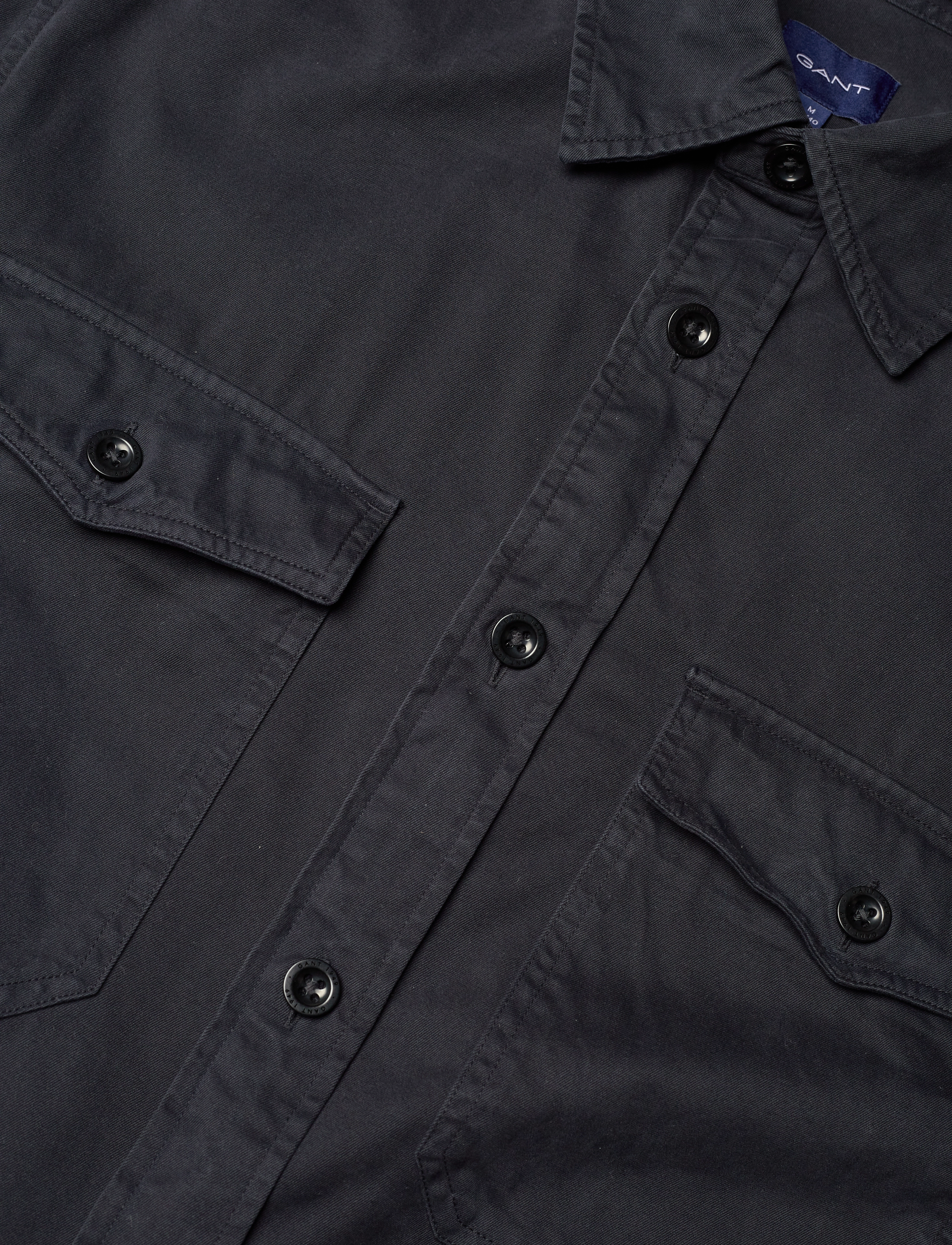 GANT - LIGHT TWILL OVERSHIRT - black - 3