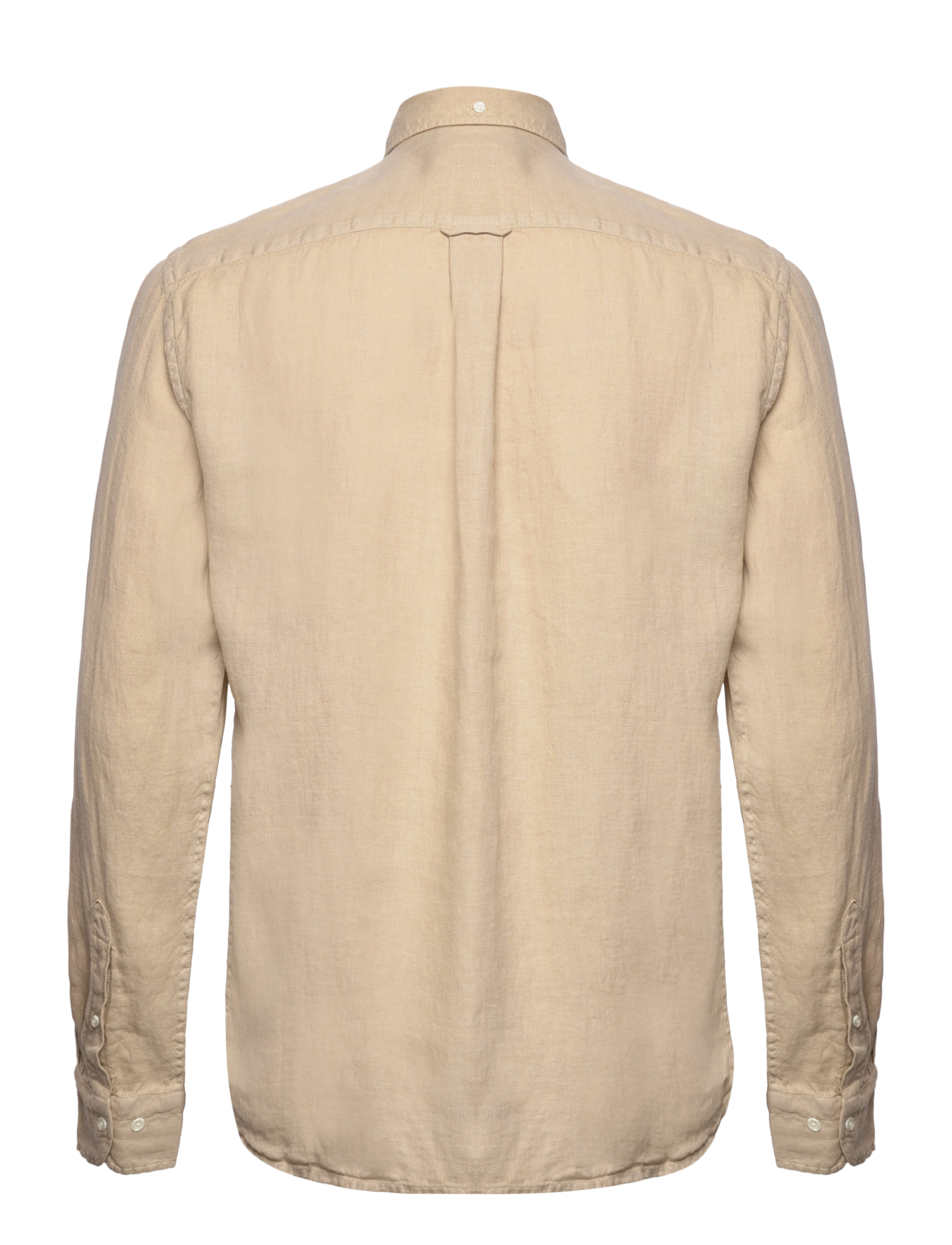 GANT - REG UT GMNT DYED LINEN SHIRT - concrete beige - 1