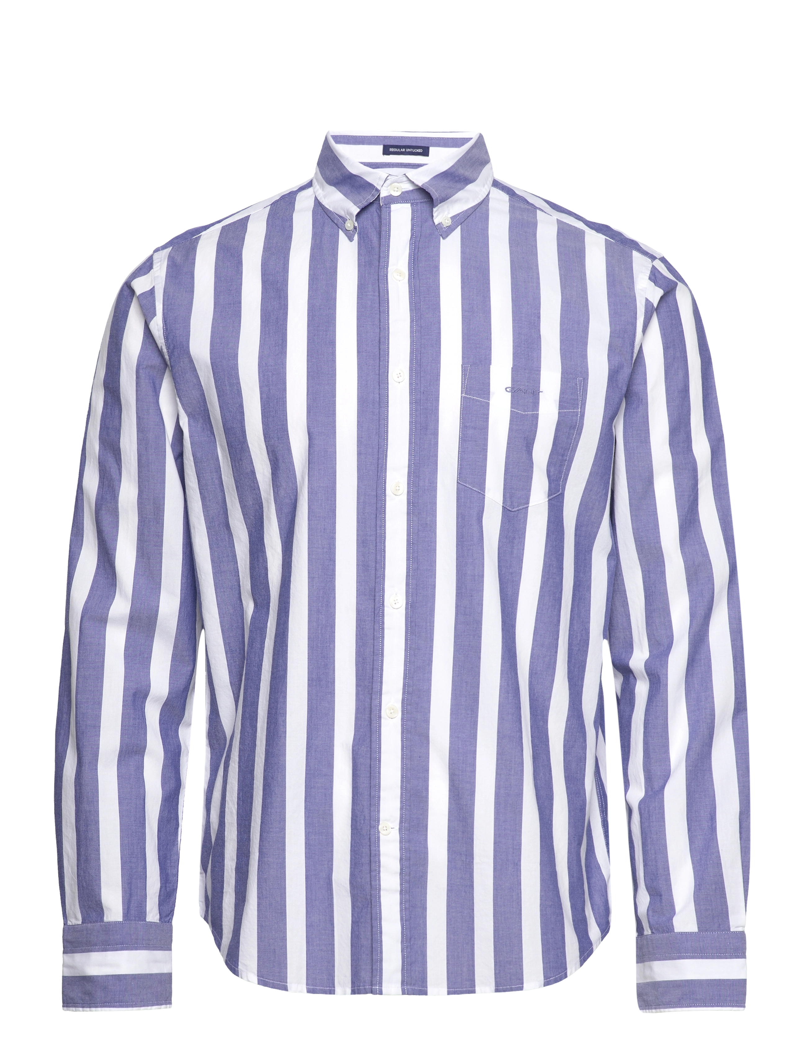 GANT - REG UT WIDE BROADCLOTH STRIPE BD - college blue - 0