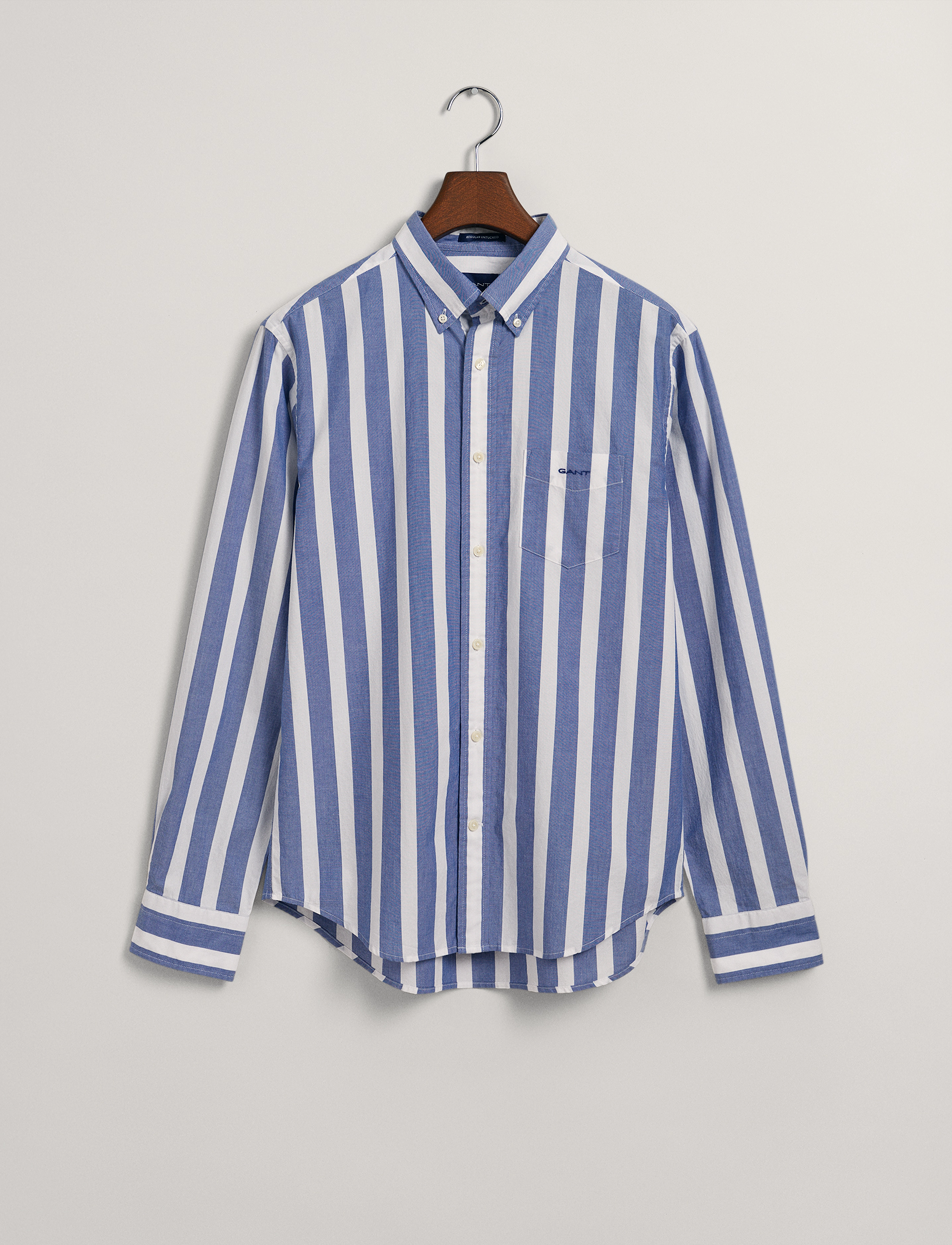 GANT - REG UT WIDE BROADCLOTH STRIPE BD - college blue - 2