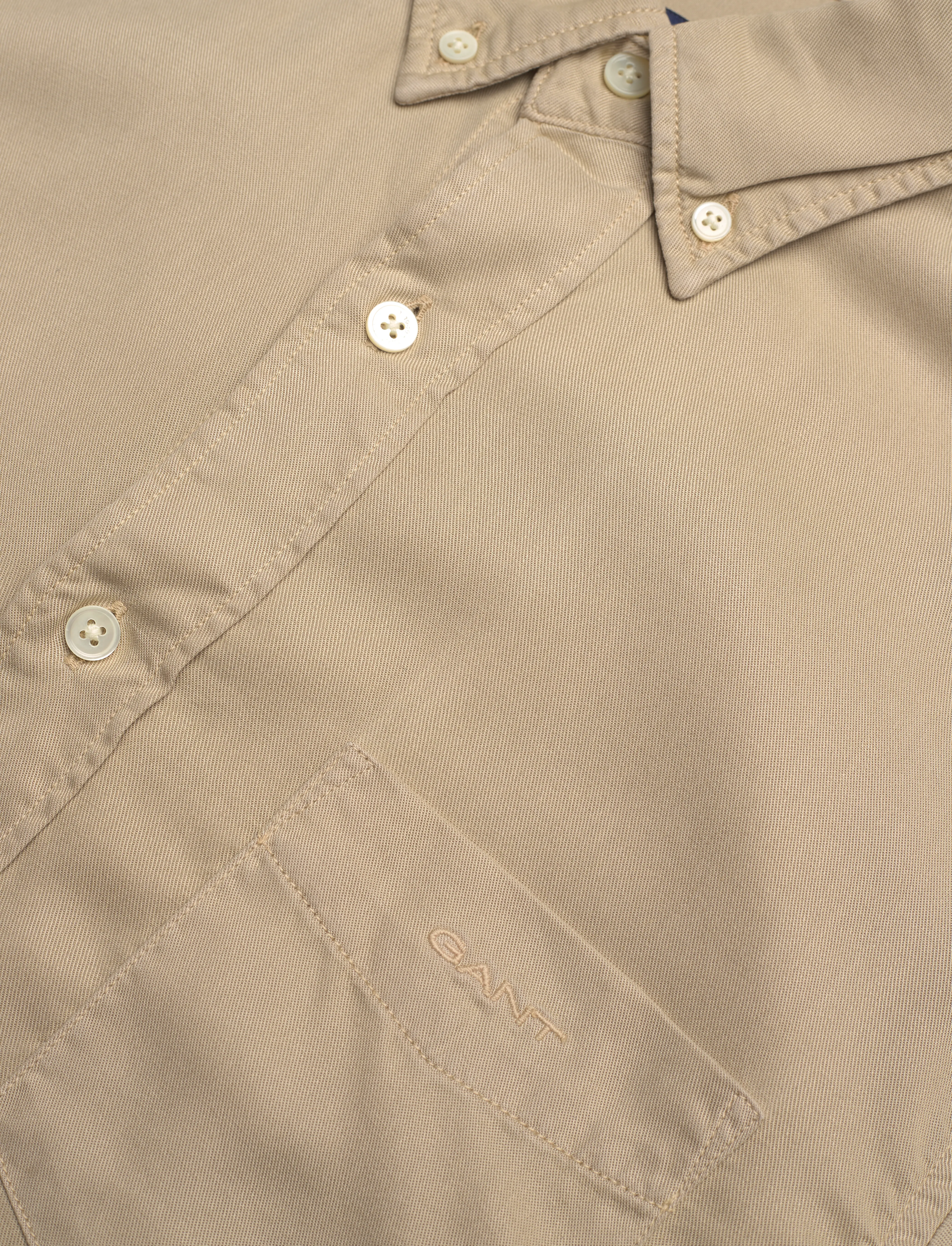 GANT - REG UT GMNT DYED LYOCELL - concrete beige - 3