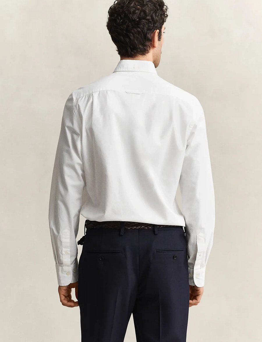 Gant - SLIM STRETCH OXFORD SHIRT - oxford-skjorter - white - 2