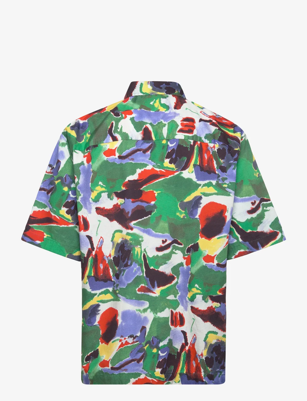 GANT - REL COTTON LYOCELL PRINT SS SHIRT - kurzarmhemden - multicolor - 1