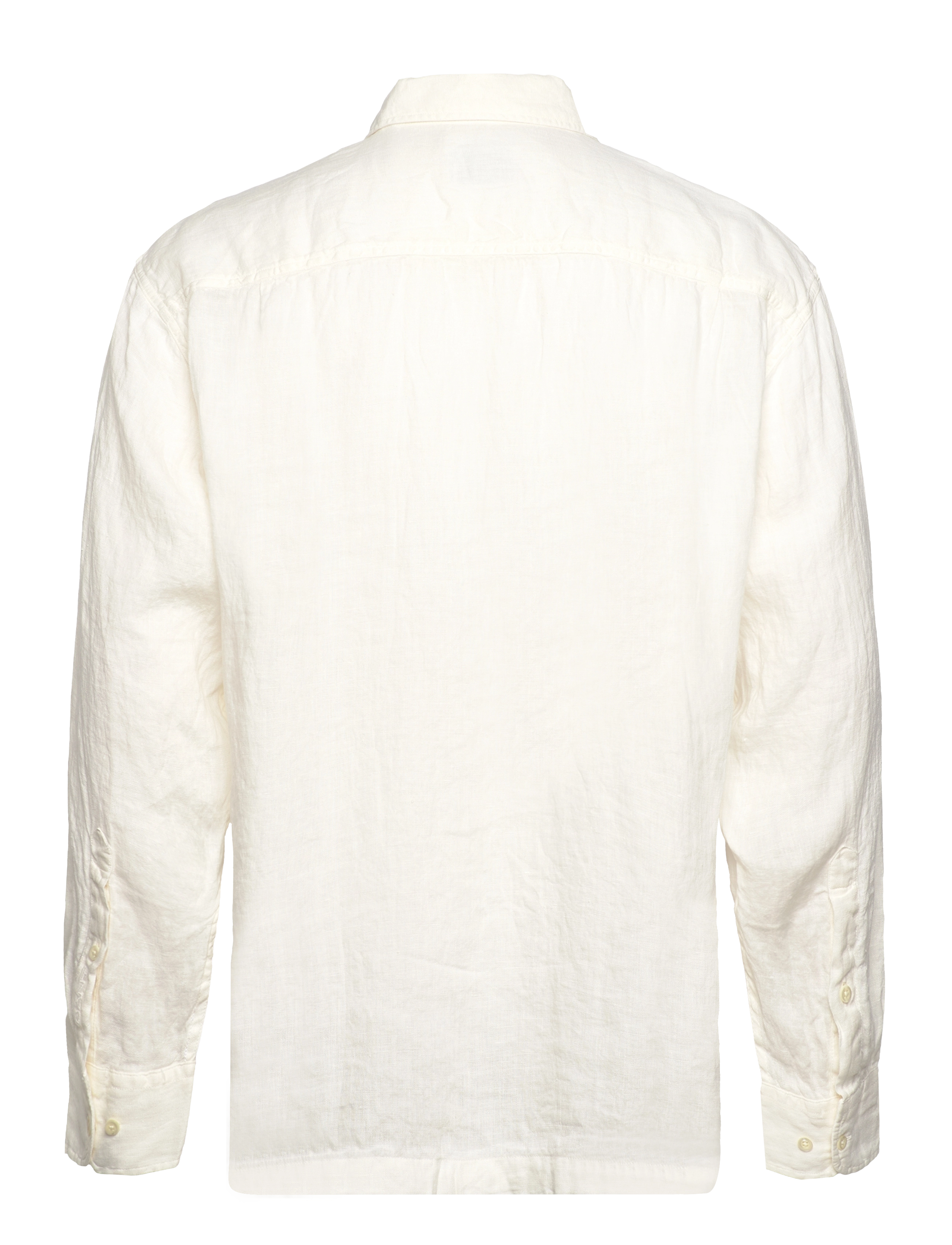 GANT - REL GMNT DYED LINEN SHIRT - cream - 1