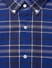 GANT - REG UT POPLIN CHECK SS BD - checkered shirts - college blue - 2