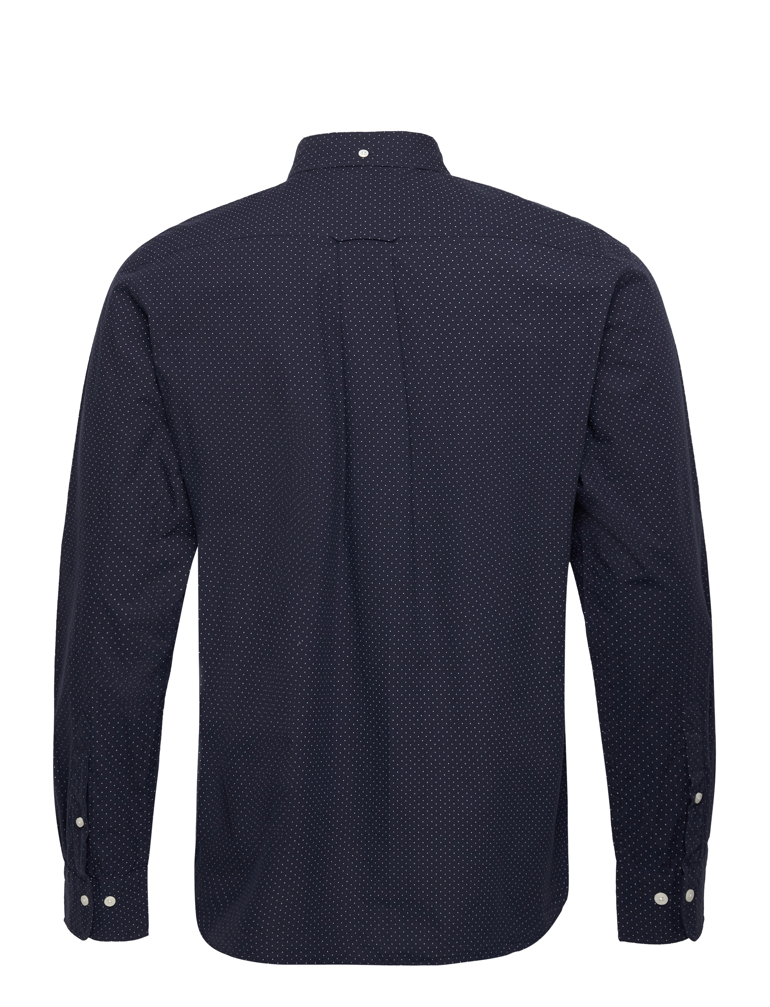GANT - REG MICRO DOT POPLIN SHIRT - evening blue - 1