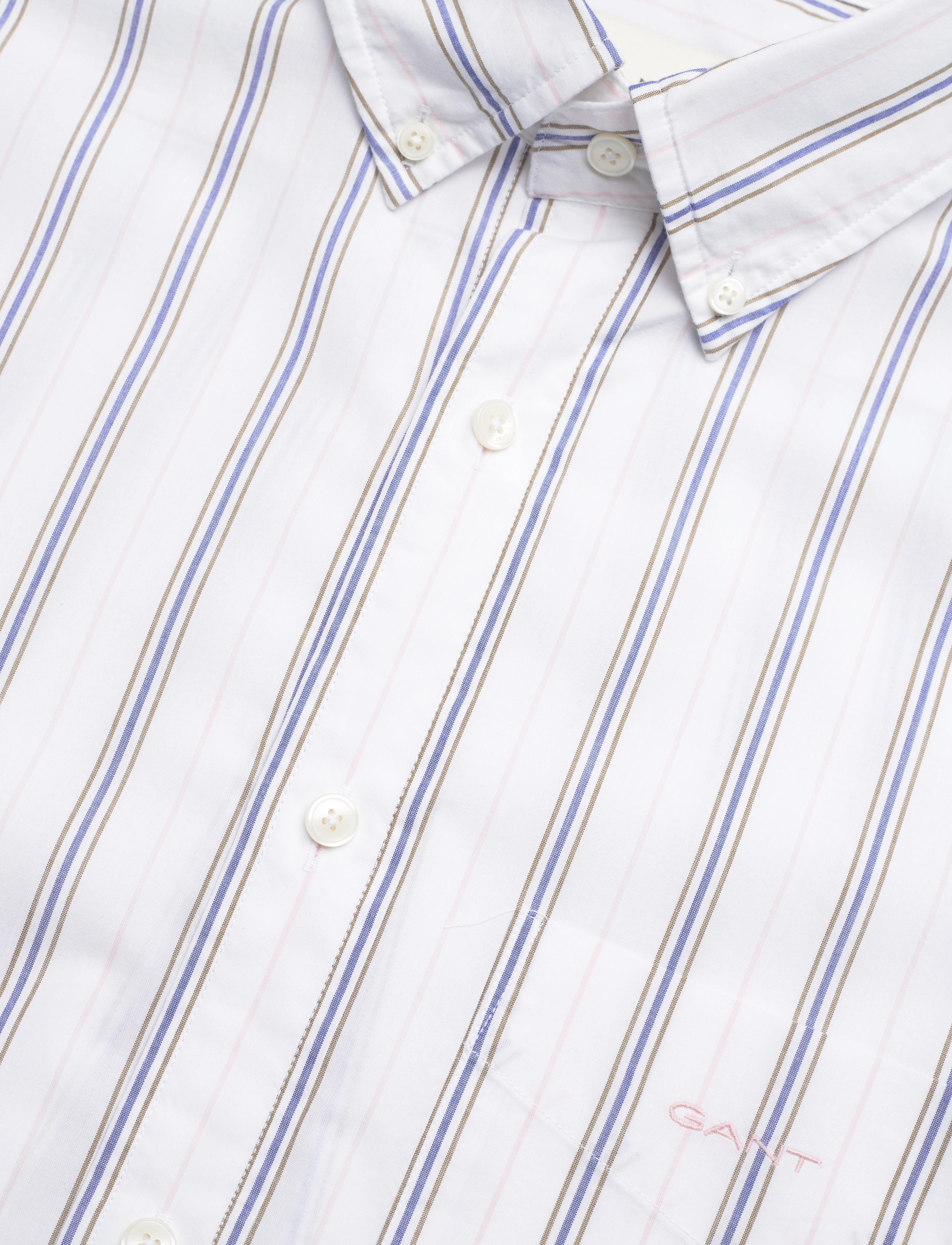 GANT - REG UT POPLIN STRIPE SHIRT - white - 3