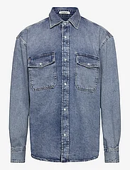 GANT - OS DENIM SHIRT - casual hemden - light blue worn in - 0