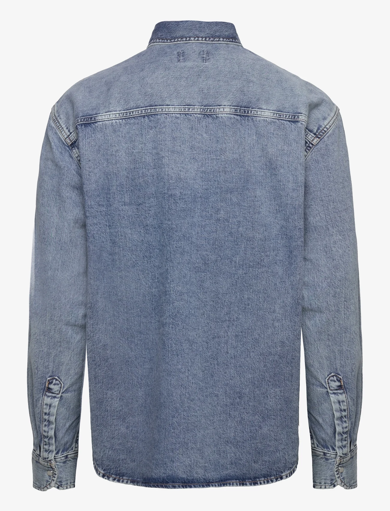 GANT - OS DENIM SHIRT - casual skjortor - light blue worn in - 1