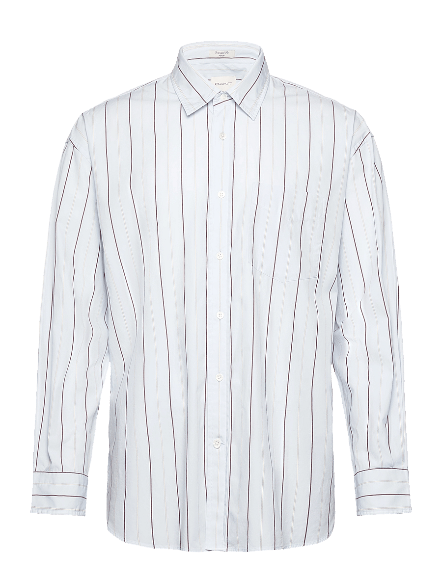 Gant - OS COMPACT POPLIN STRIPE SHIRT - light blue - 1