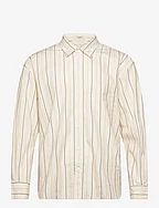 OS COMPACT POPLIN STRIPE SHIRT - LINEN