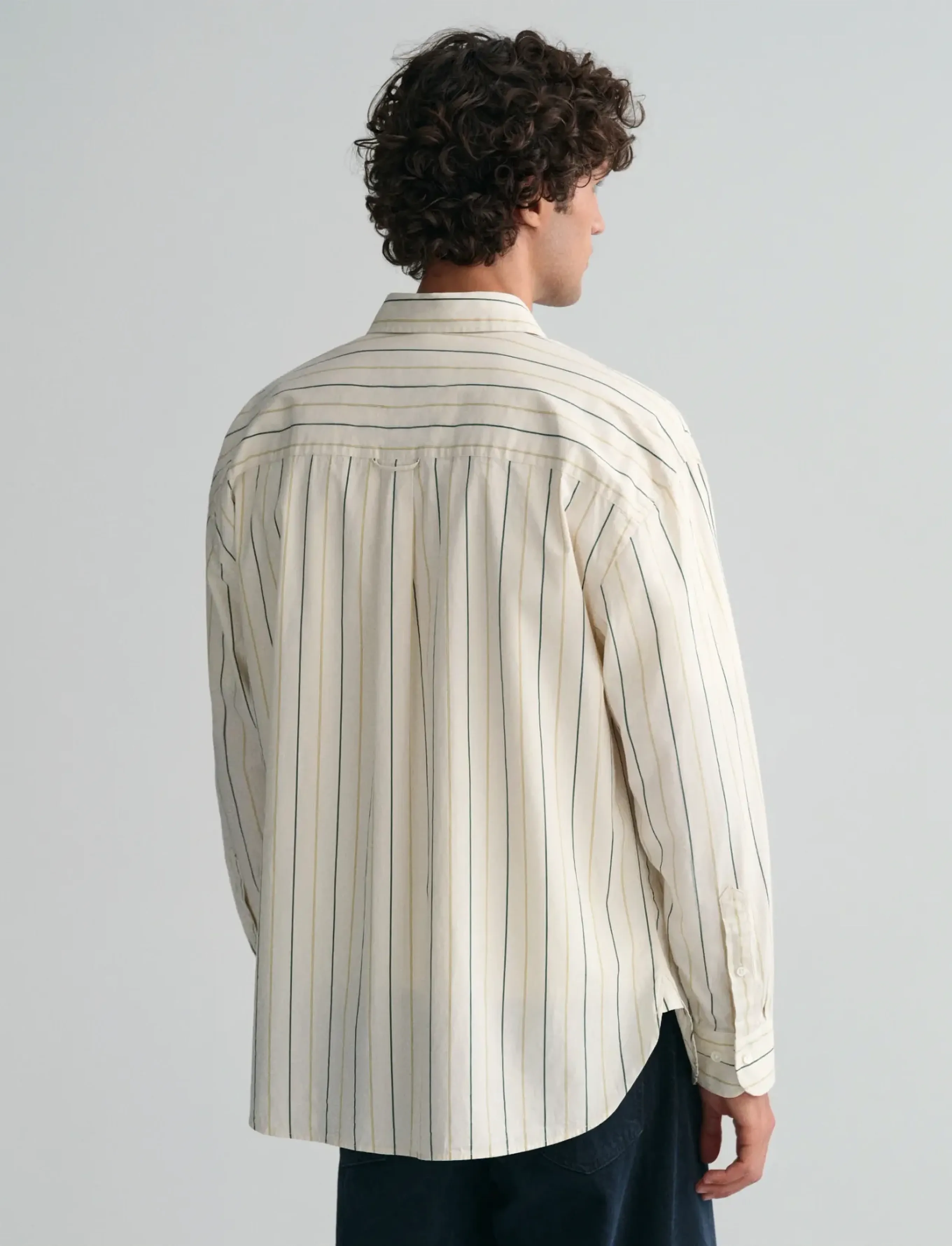 Gant - OS COMPACT POPLIN STRIPE SHIRT - mænd - linen - 3