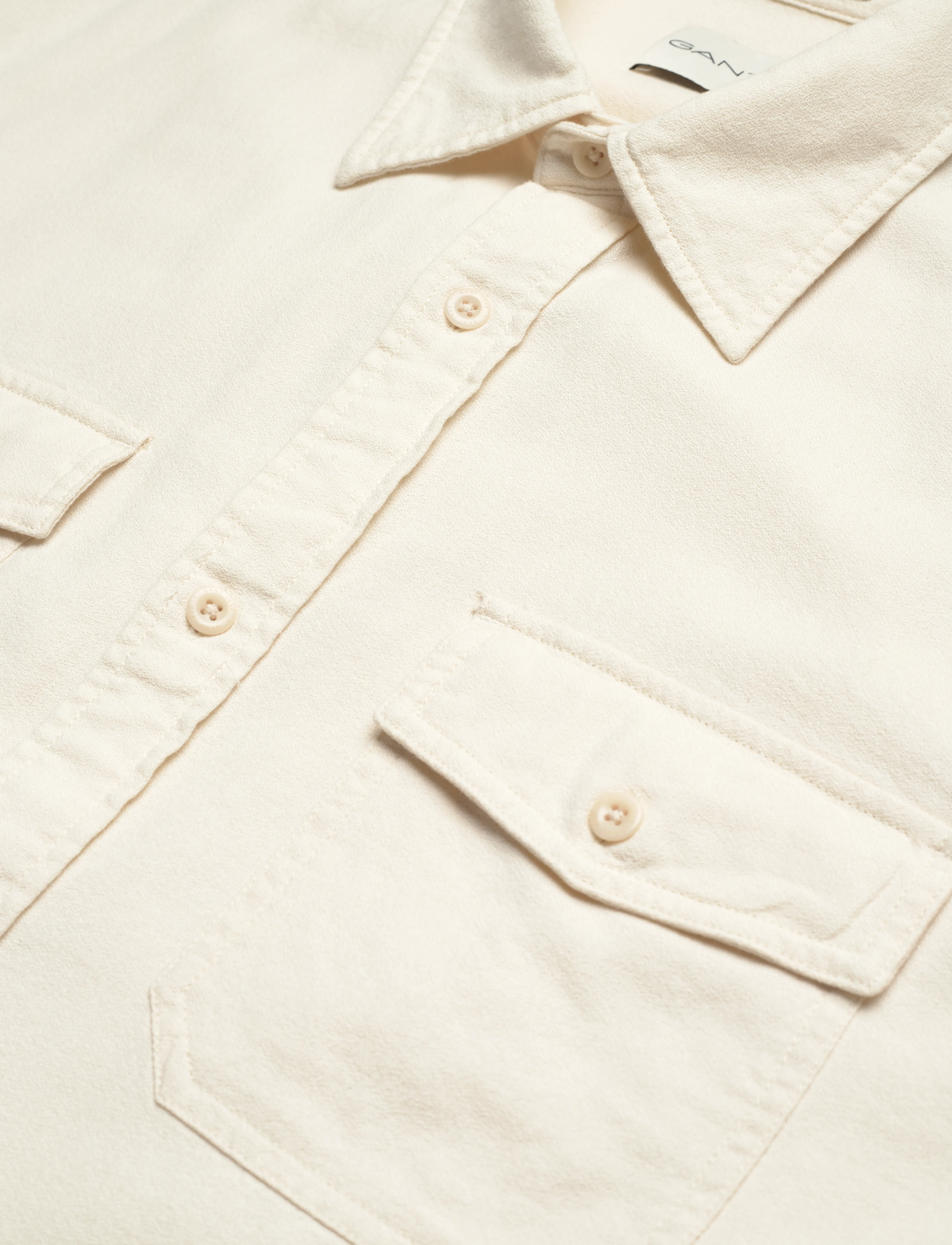 GANT - REL UTILITY SHIRT - cream - 3