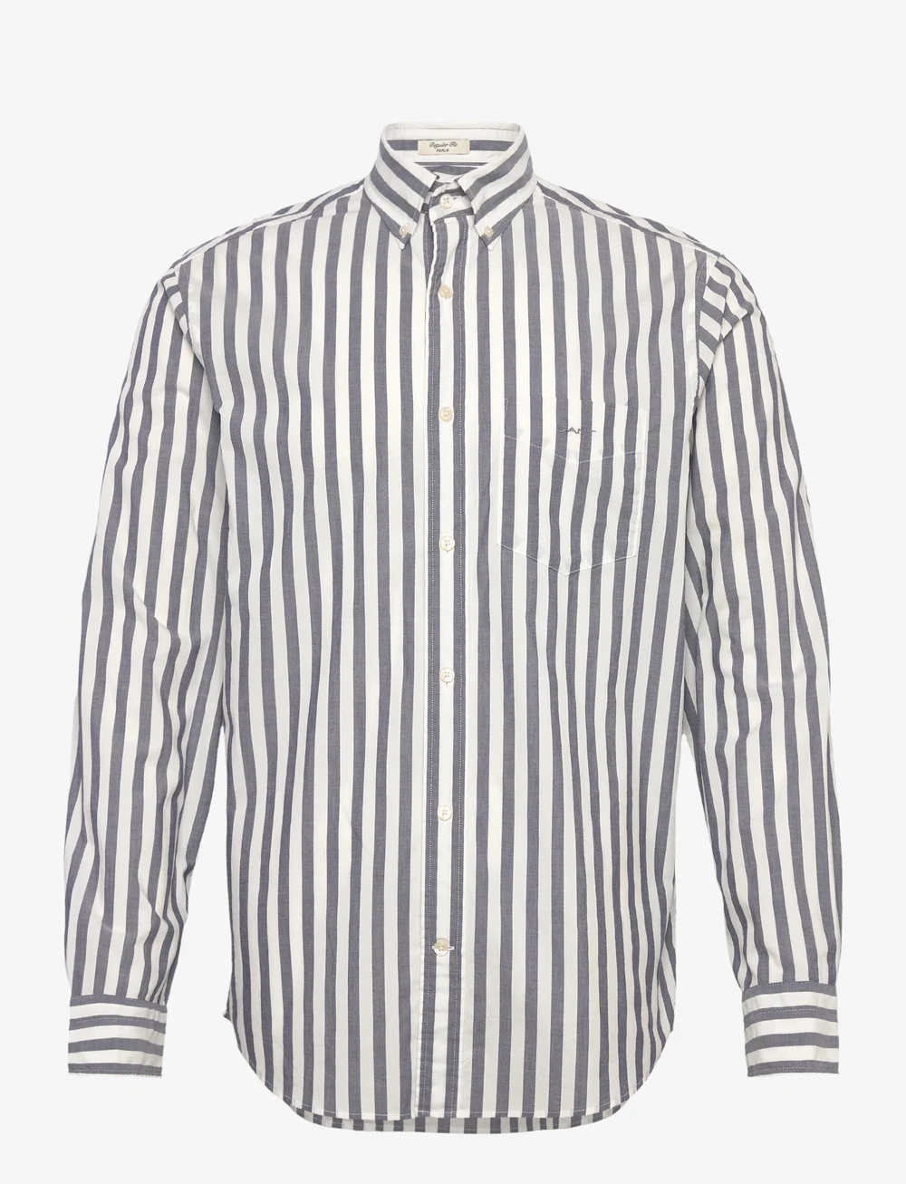 GANT - REG POPLIN STRIPE SHIRT - gestreifte hemden - classic blue - 1